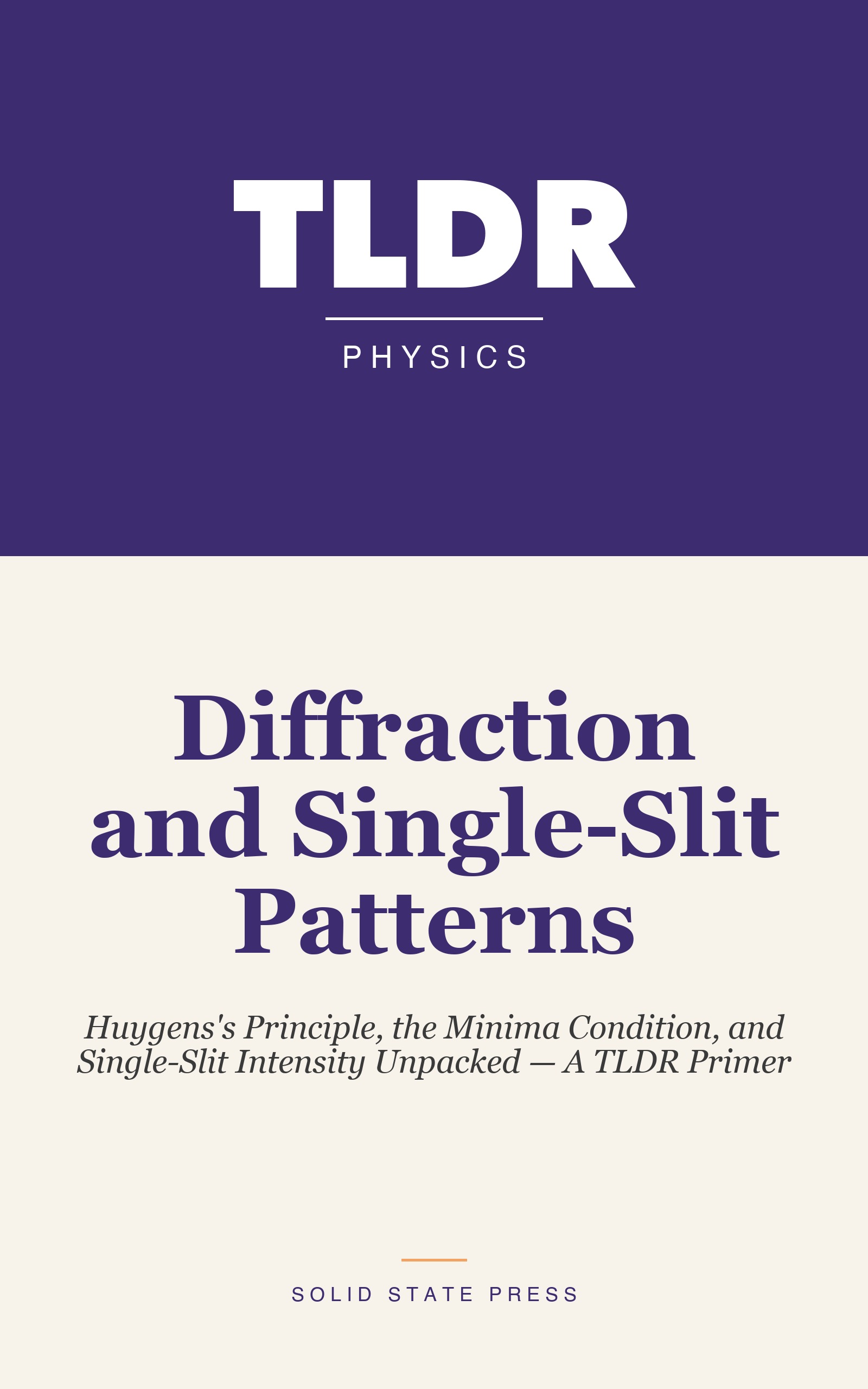 Diffraction and Single-Slit Patterns cover