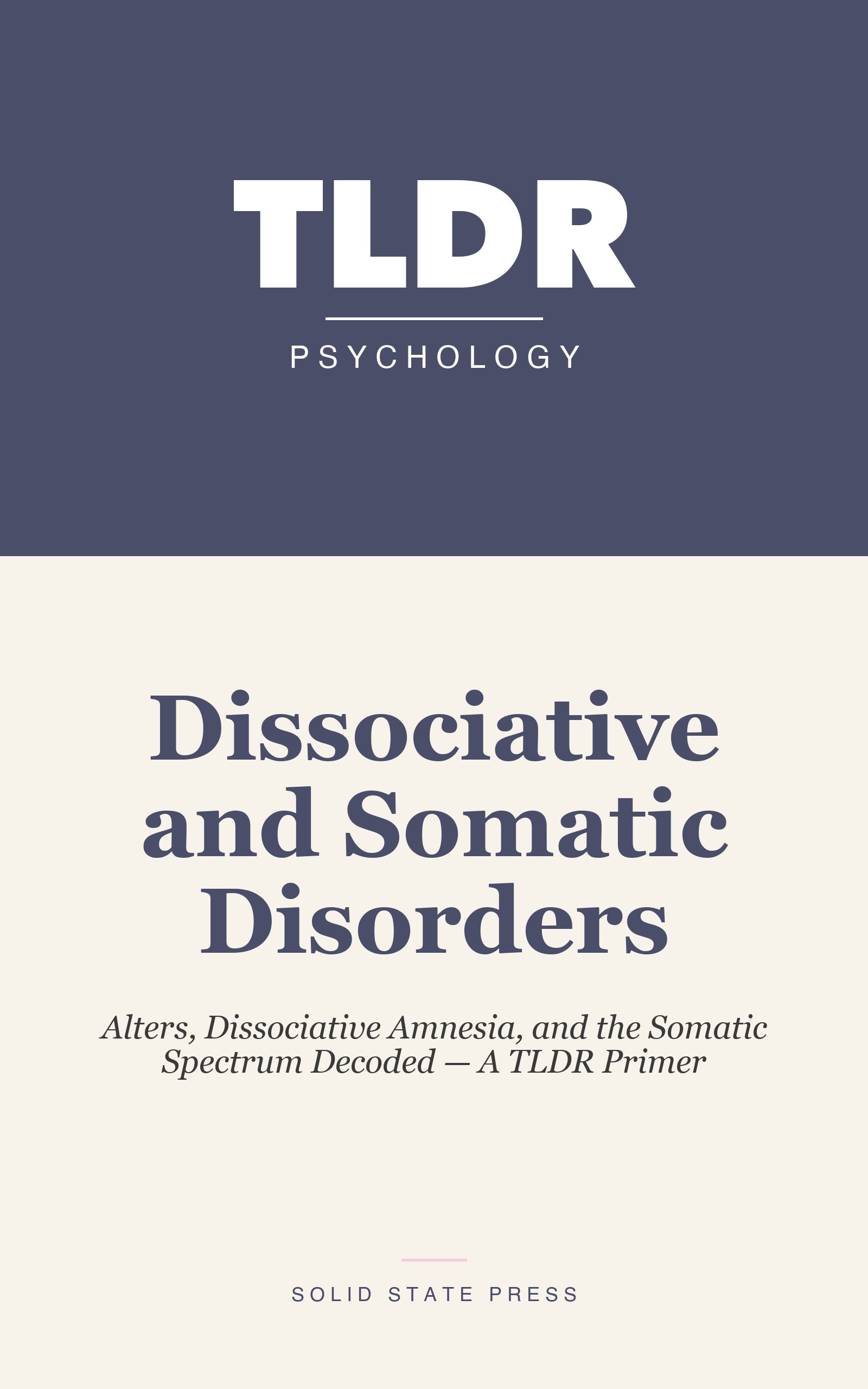 Dissociative and Somatic Disorders cover