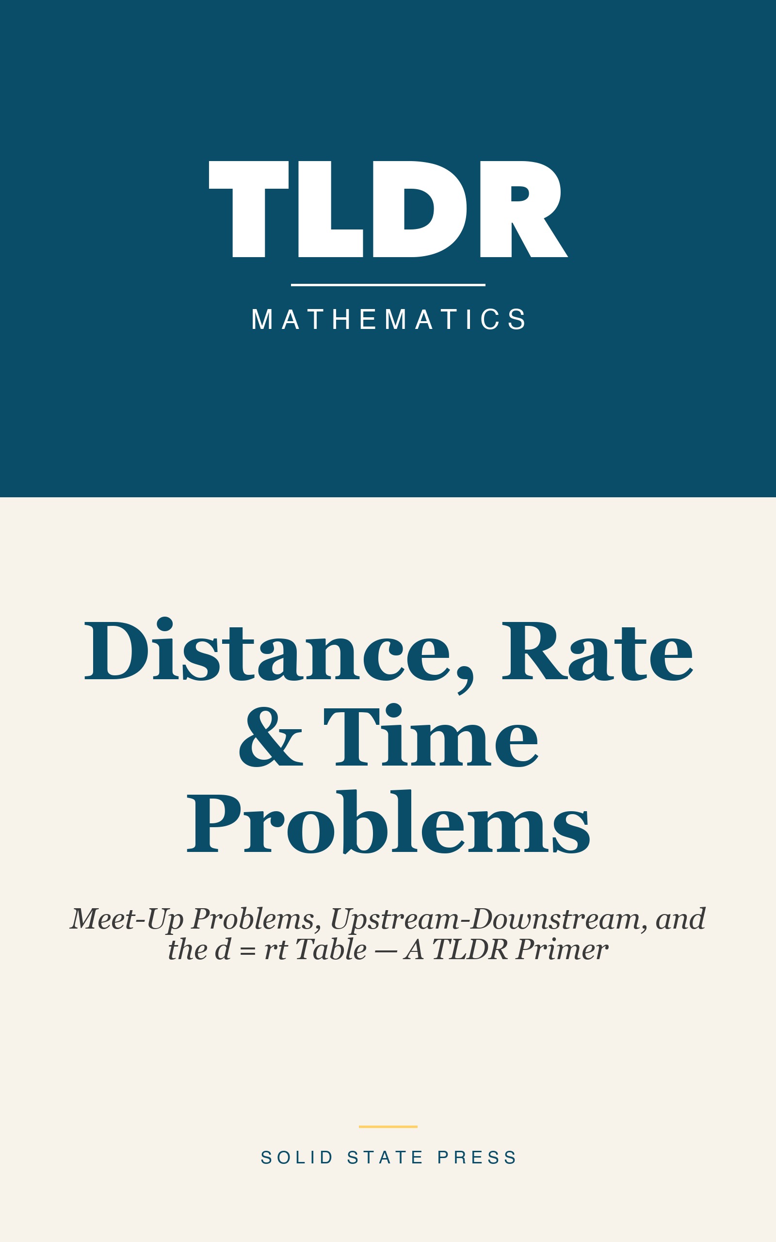 Distance, Rate & Time Problems cover