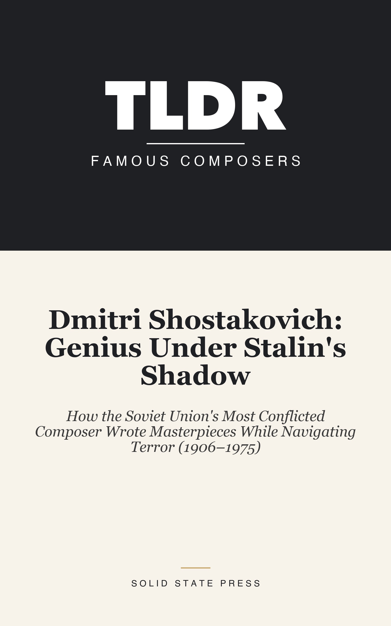 Dmitri Shostakovich: Genius Under Stalin's Shadow cover