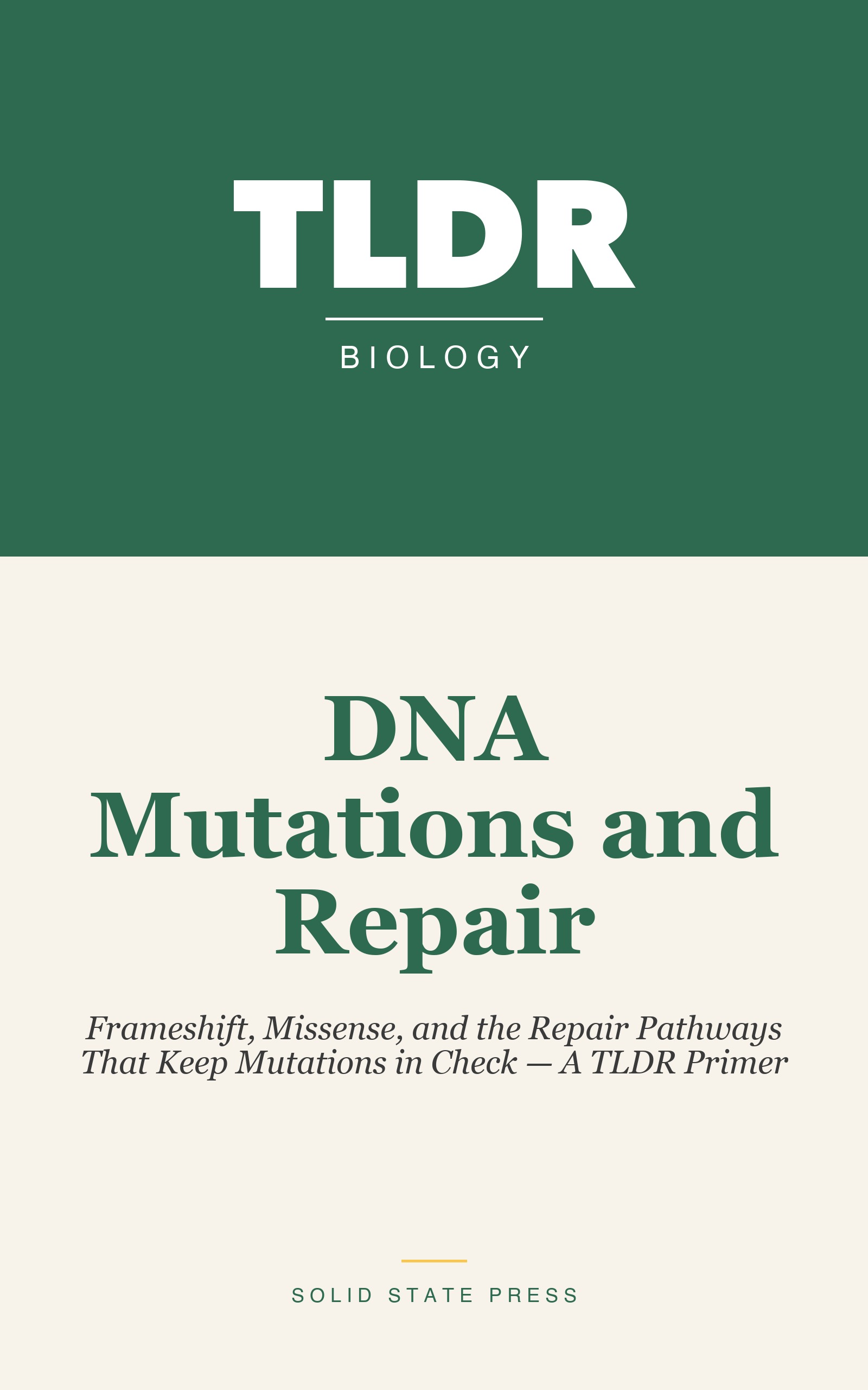 DNA Mutations and Repair cover