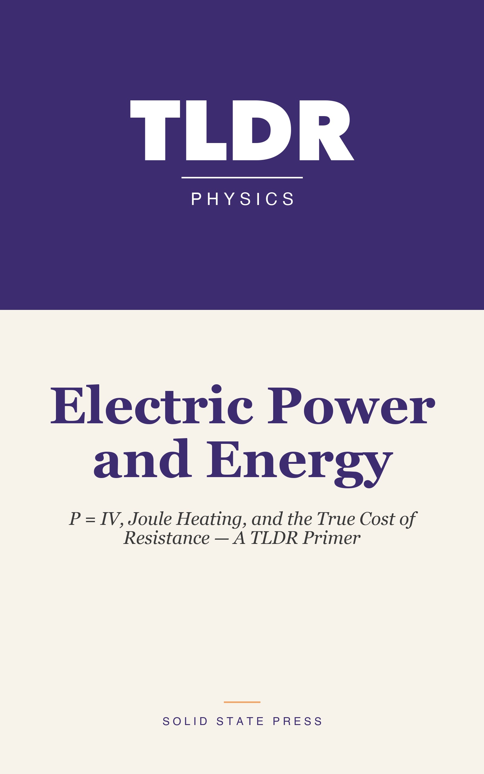 Electric Power and Energy cover