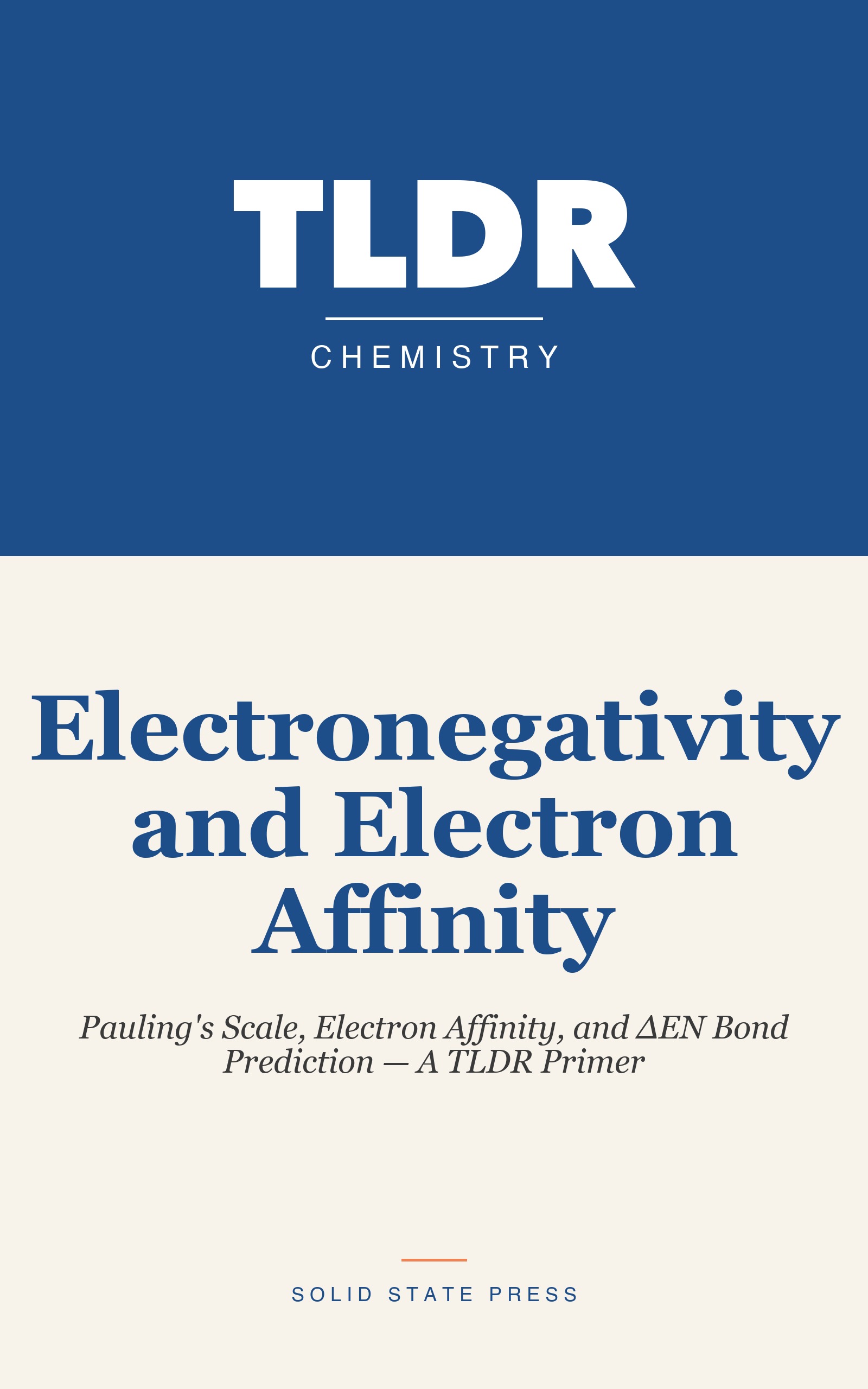 Electronegativity and Electron Affinity cover