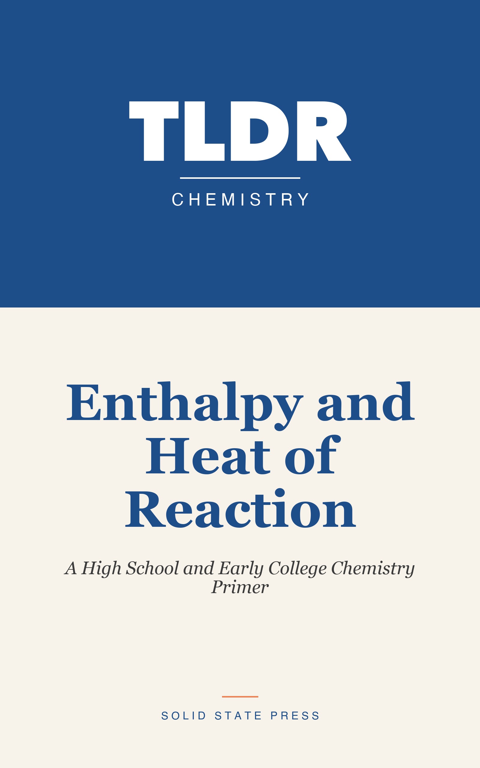 Enthalpy and Heat of Reaction cover