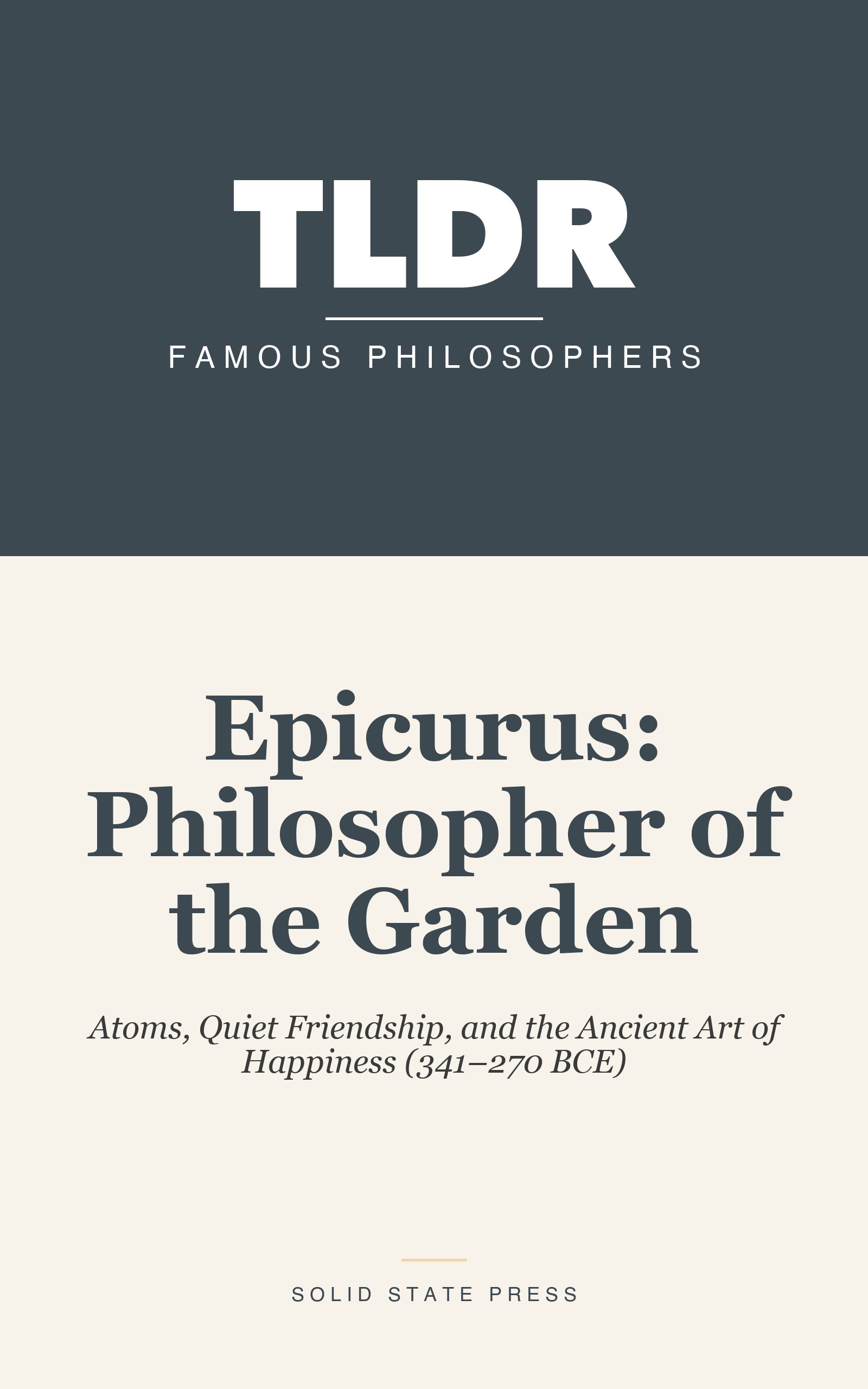 Epicurus: Philosopher of the Garden cover