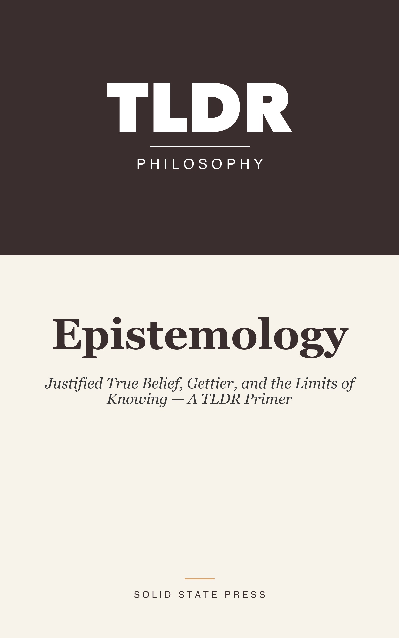 Epistemology cover