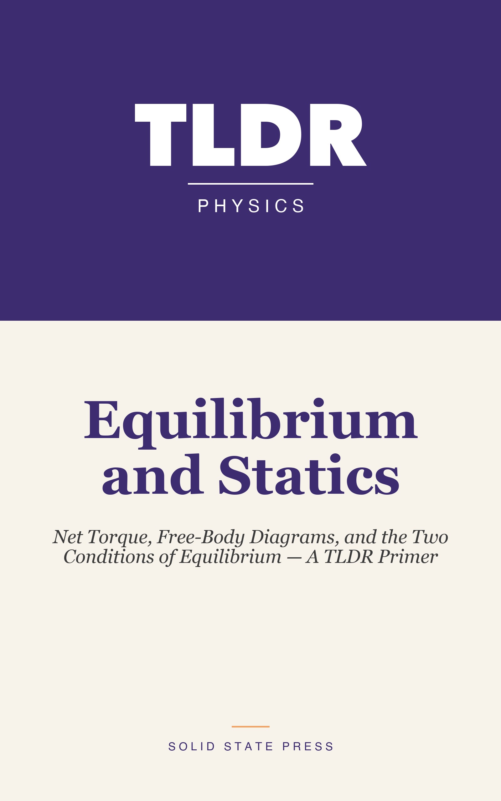 Equilibrium and Statics cover