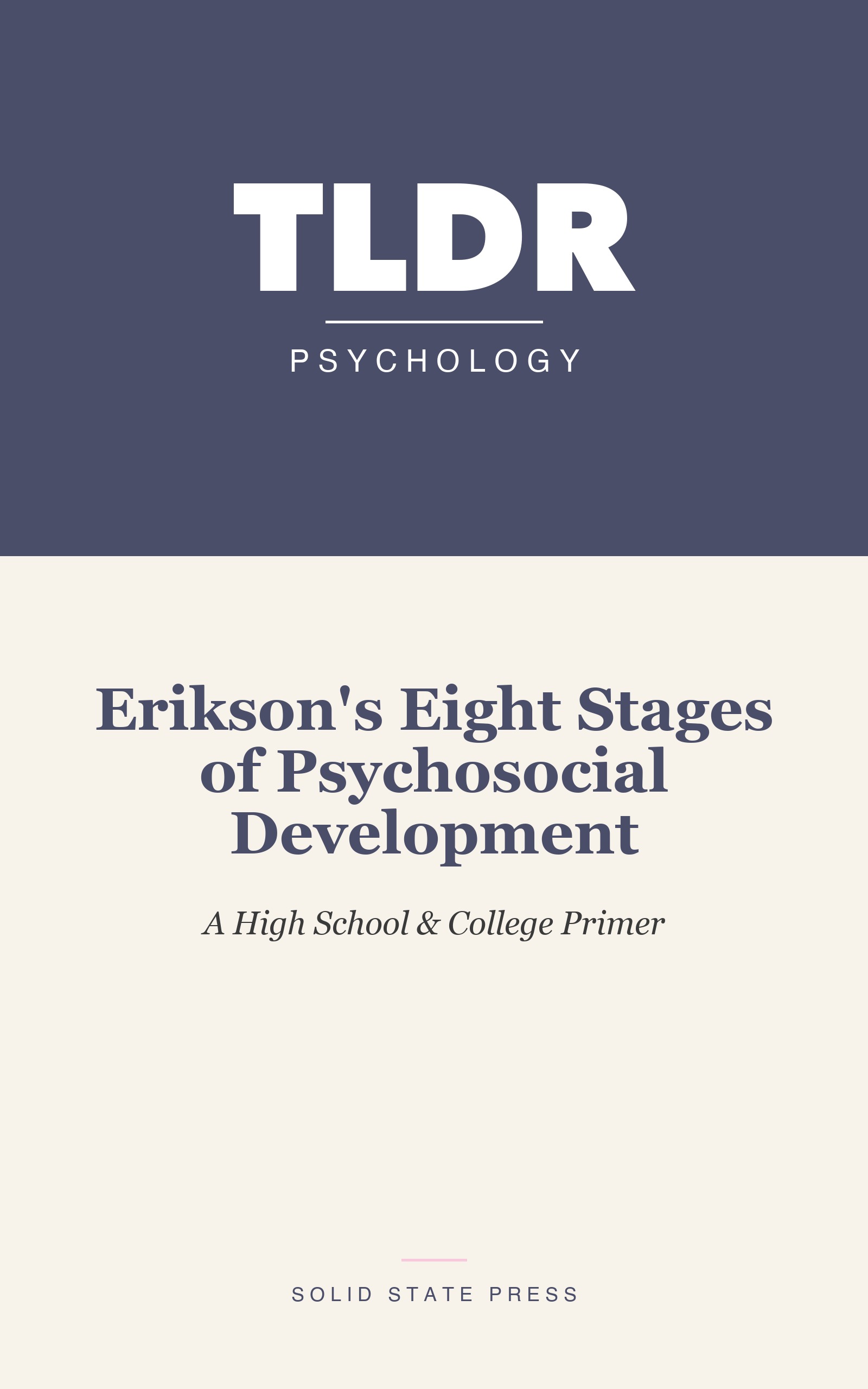 Erikson's Eight Stages of Psychosocial Development cover
