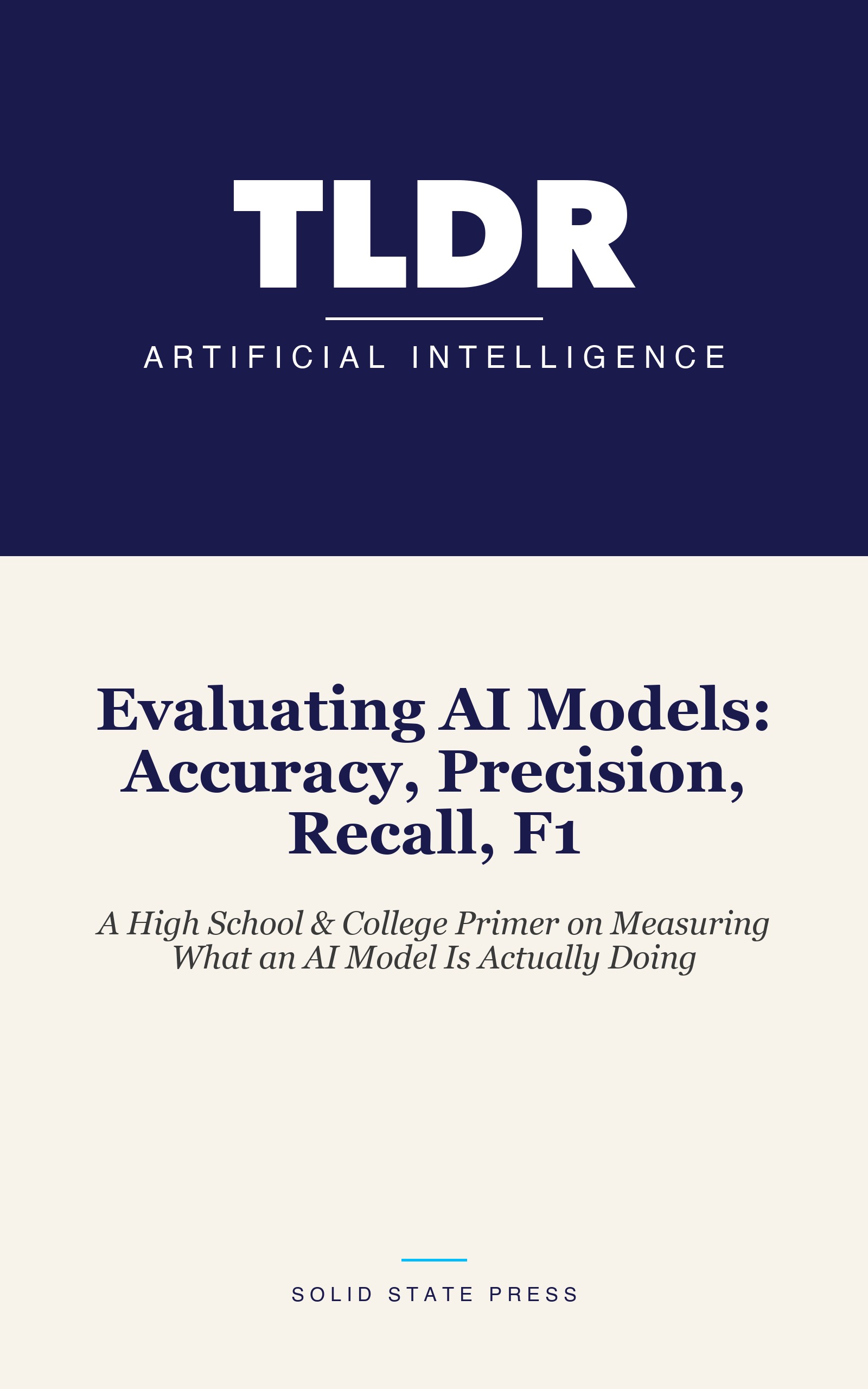Evaluating AI Models: Accuracy, Precision, Recall, F1 cover