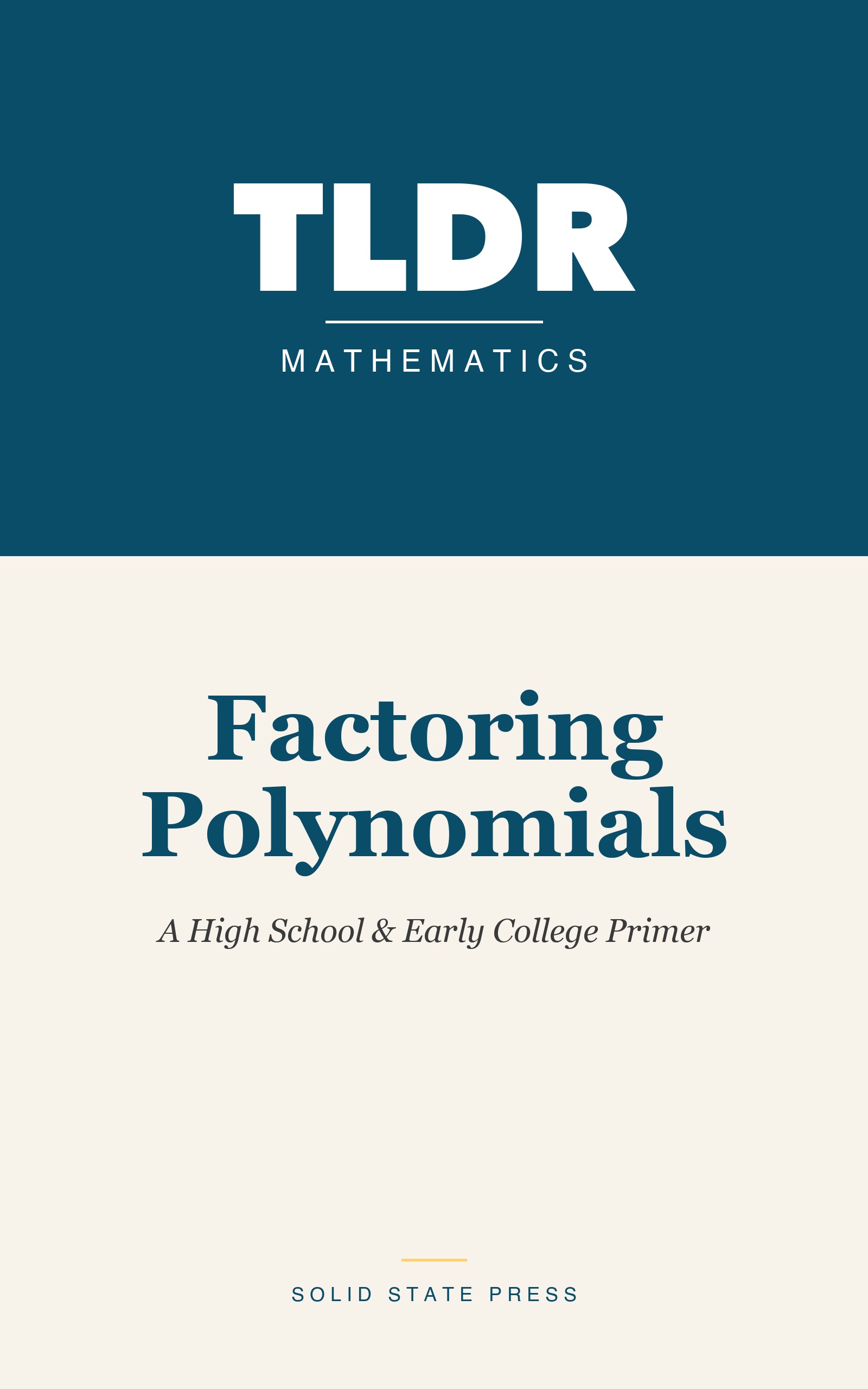 Factoring Polynomials cover