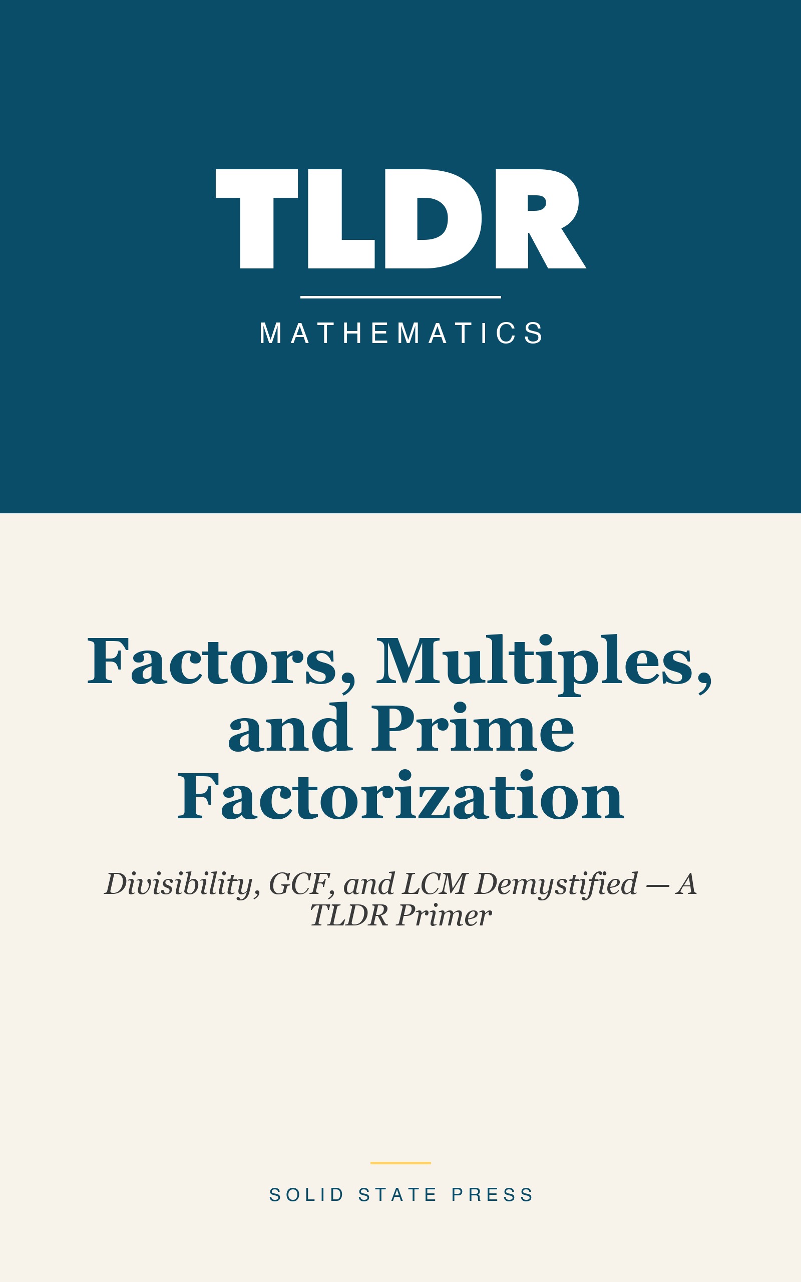 Factors, Multiples, and Prime Factorization cover