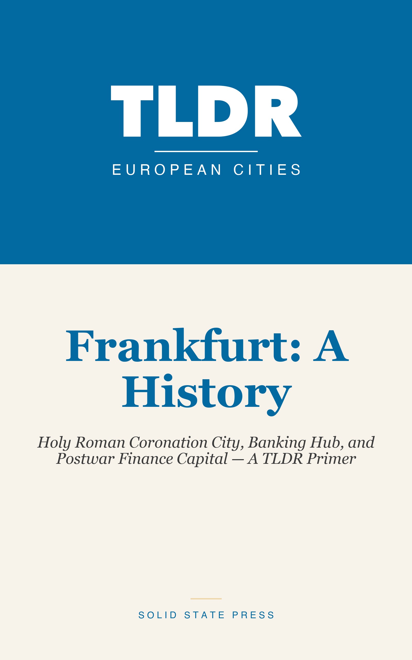 Frankfurt: A History cover
