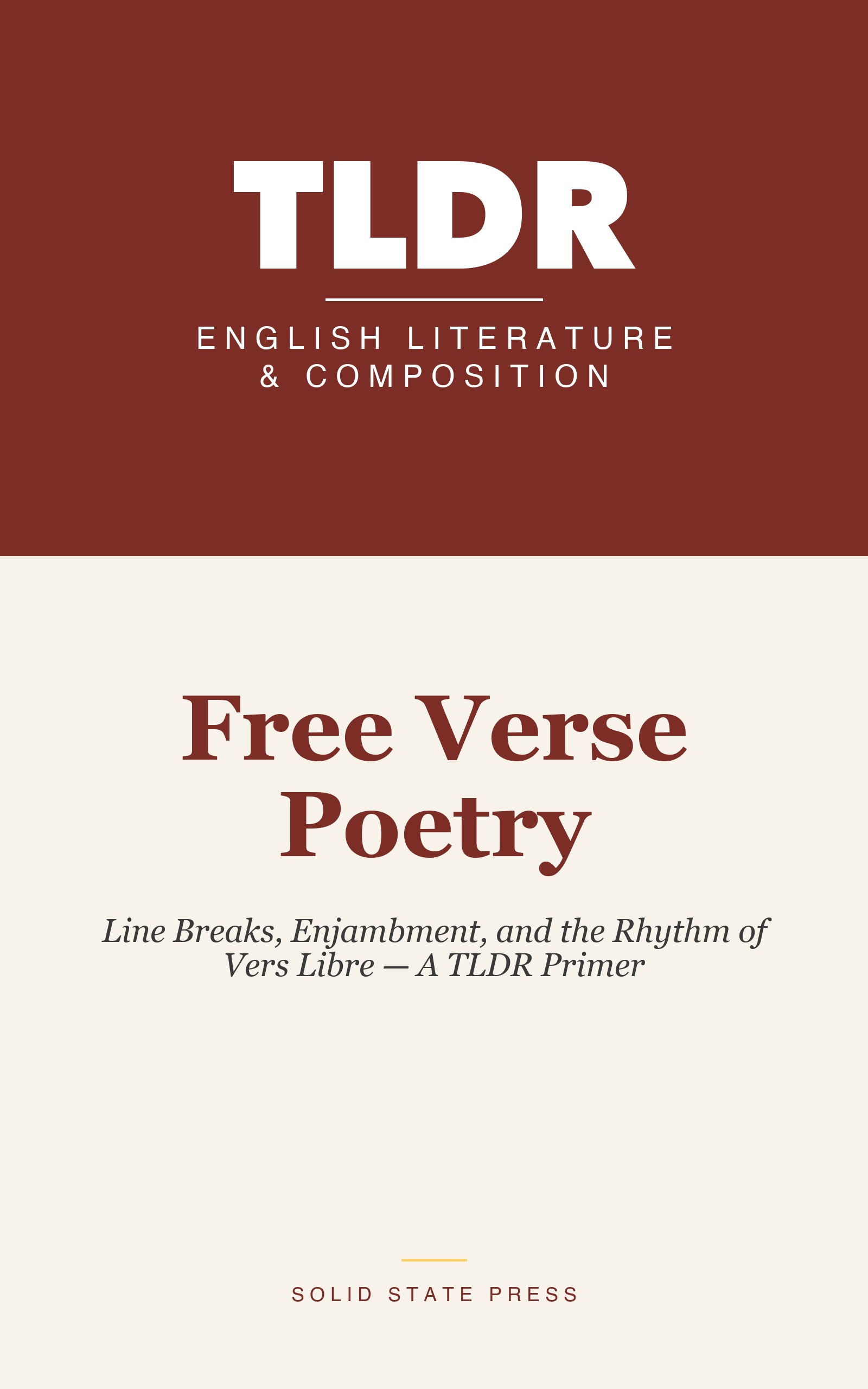 Free Verse Poetry cover