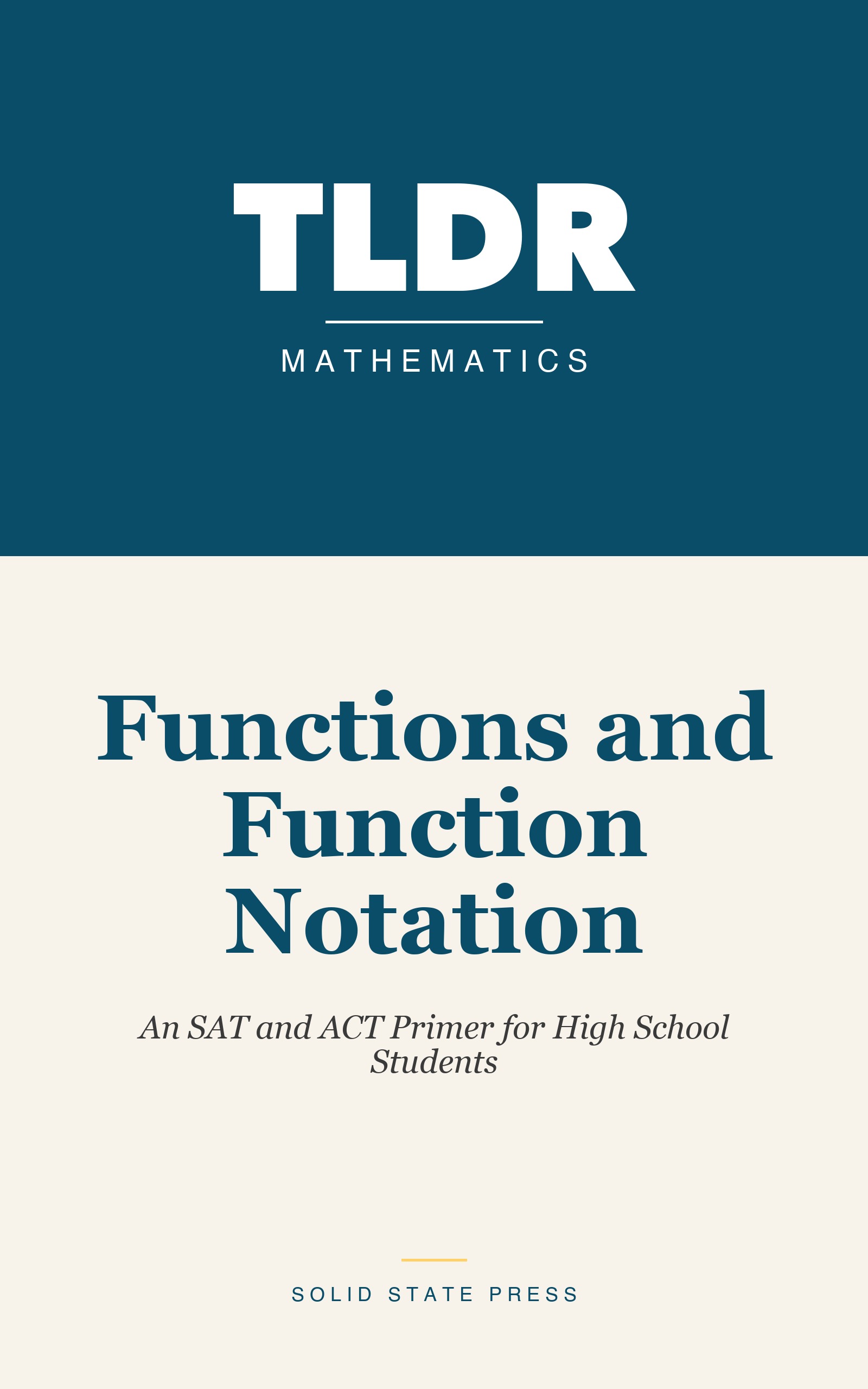 Functions and Function Notation cover