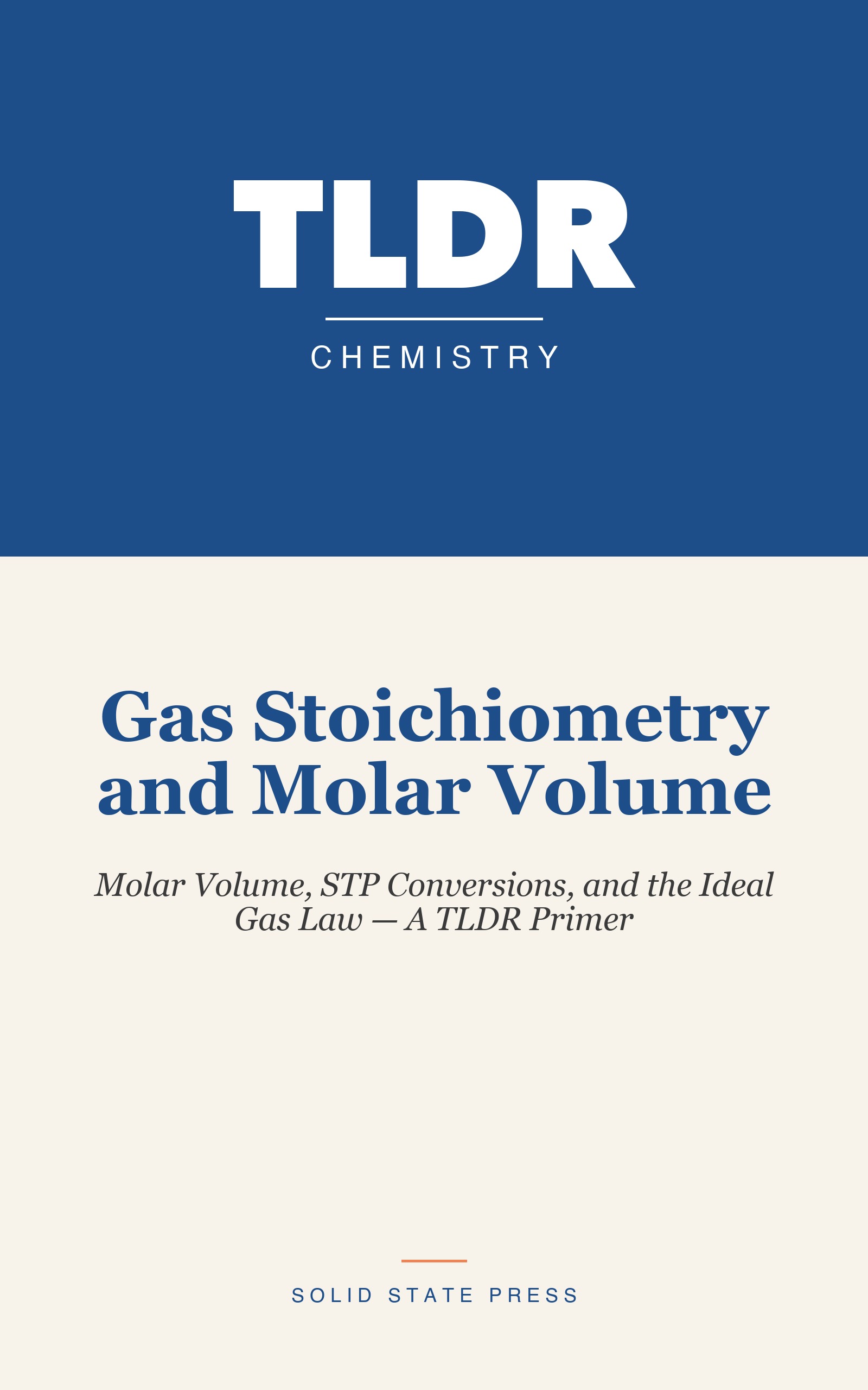 Gas Stoichiometry and Molar Volume cover