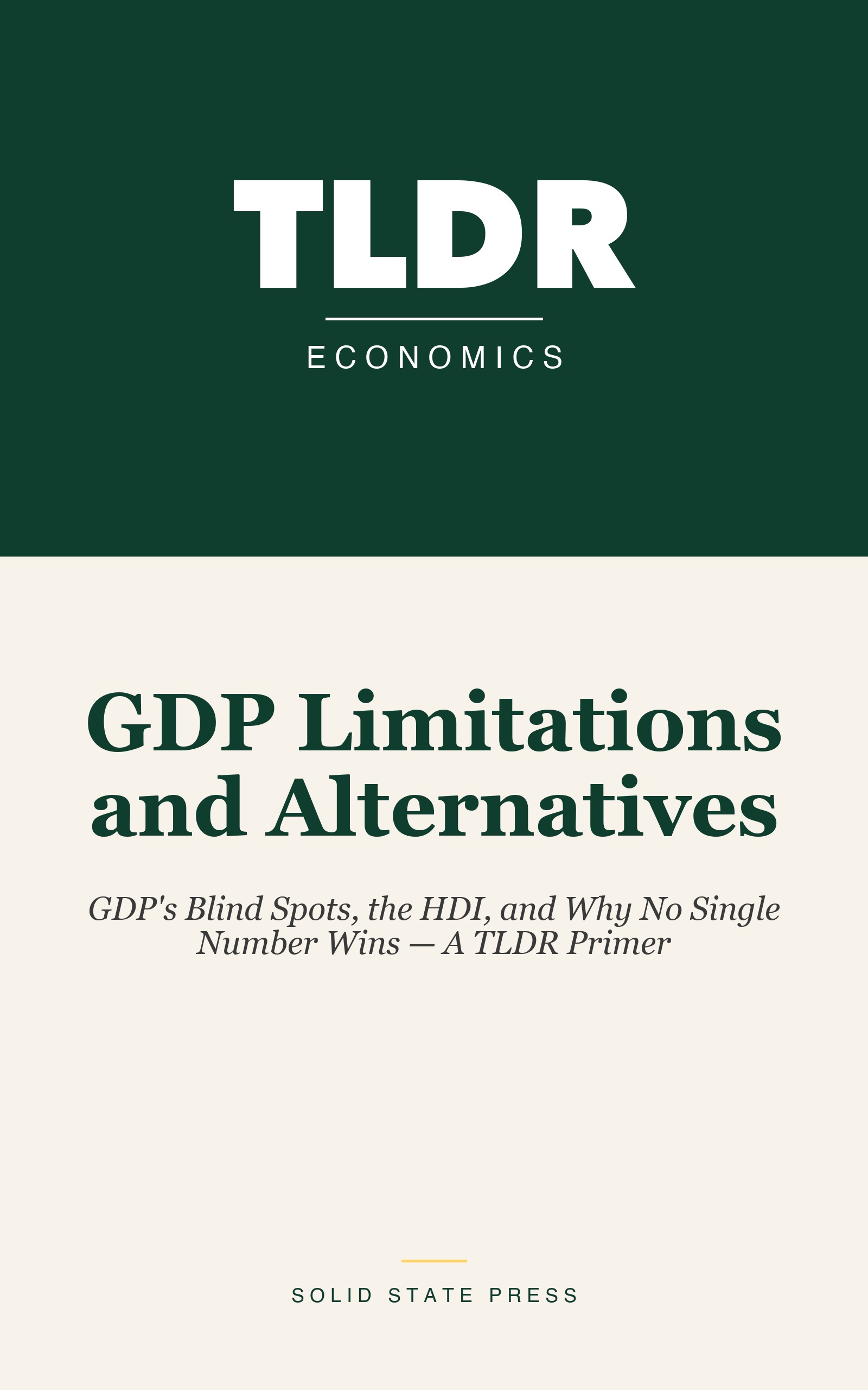 GDP Limitations and Alternatives cover