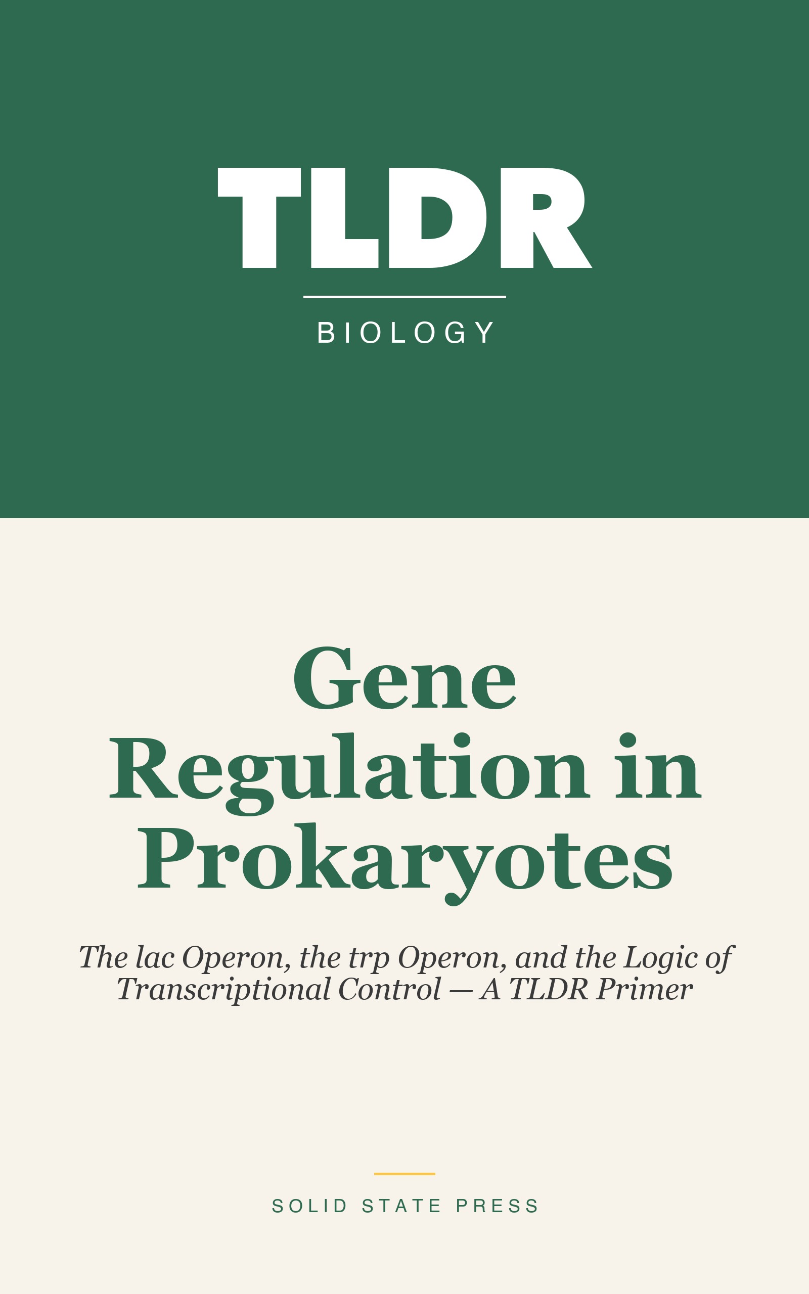Gene Regulation in Prokaryotes cover