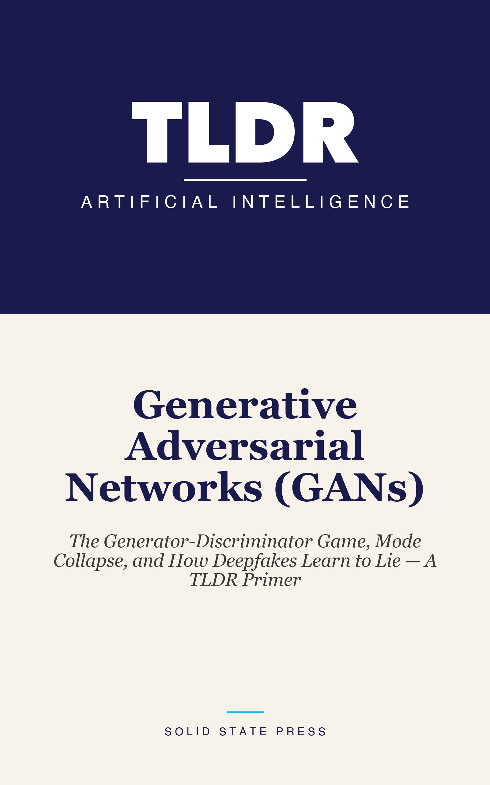 Generative Adversarial Networks (GANs) cover
