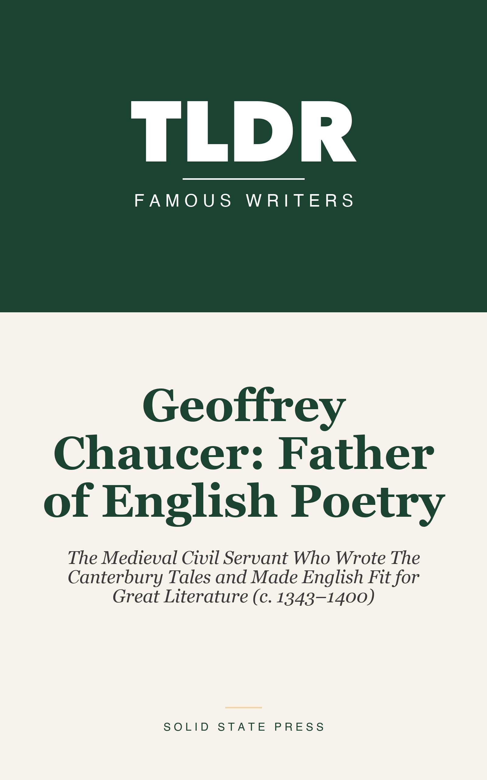 Geoffrey Chaucer: Father of English Poetry cover