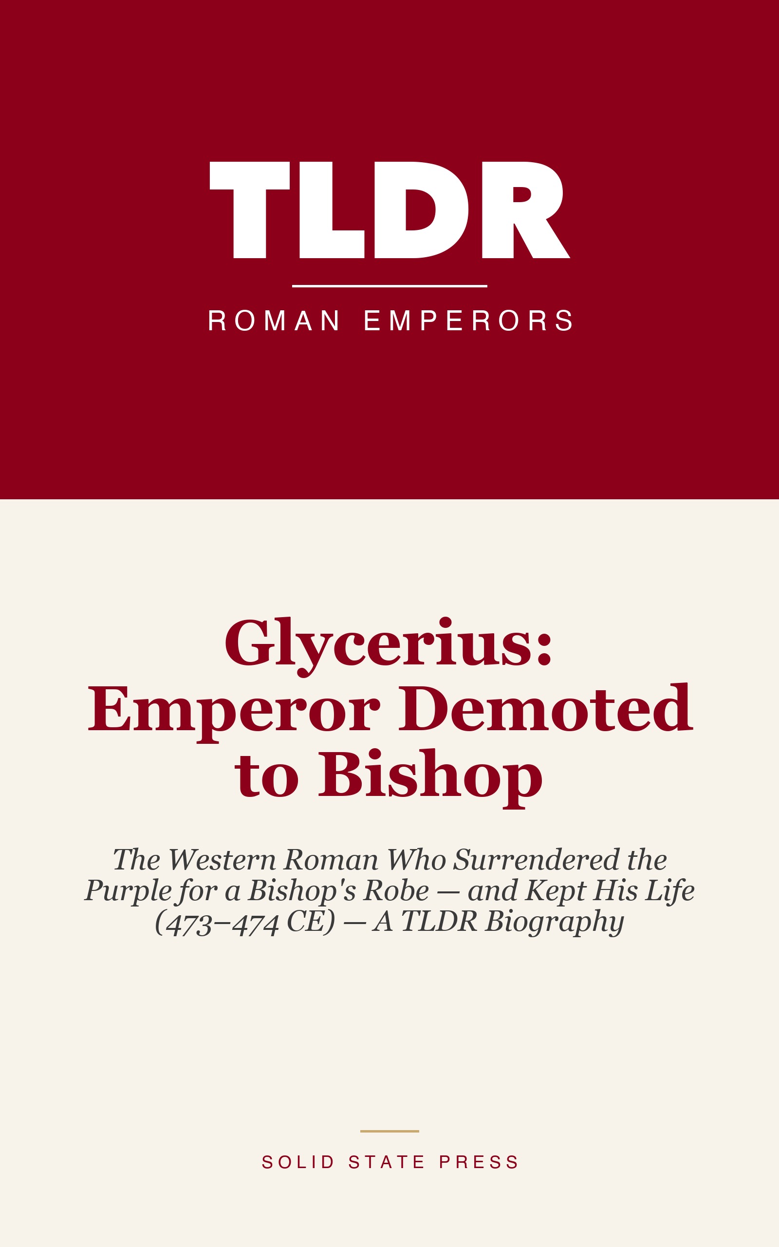 Glycerius: Emperor Demoted to Bishop cover