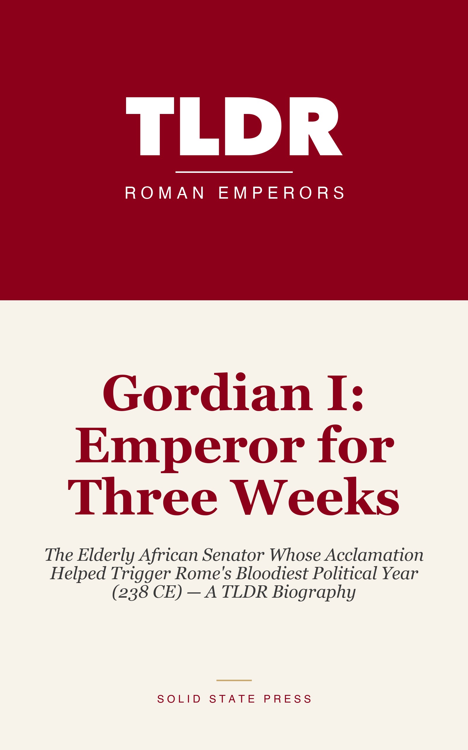 Gordian I: Emperor for Three Weeks cover