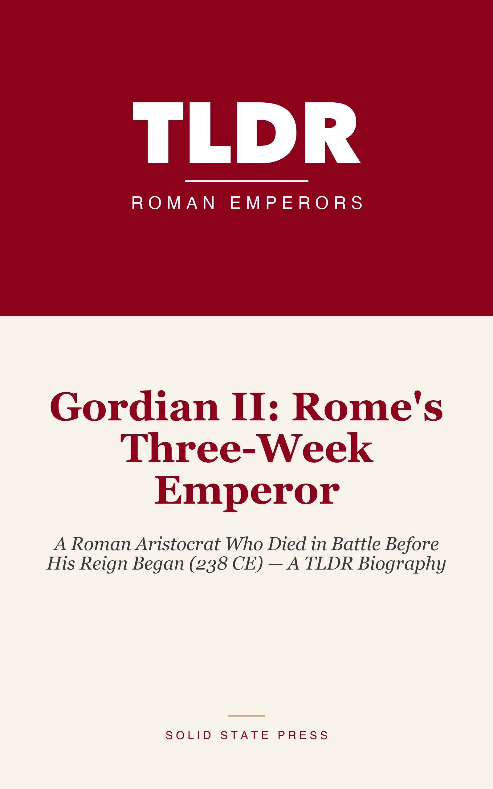 Gordian II: Rome's Three-Week Emperor cover
