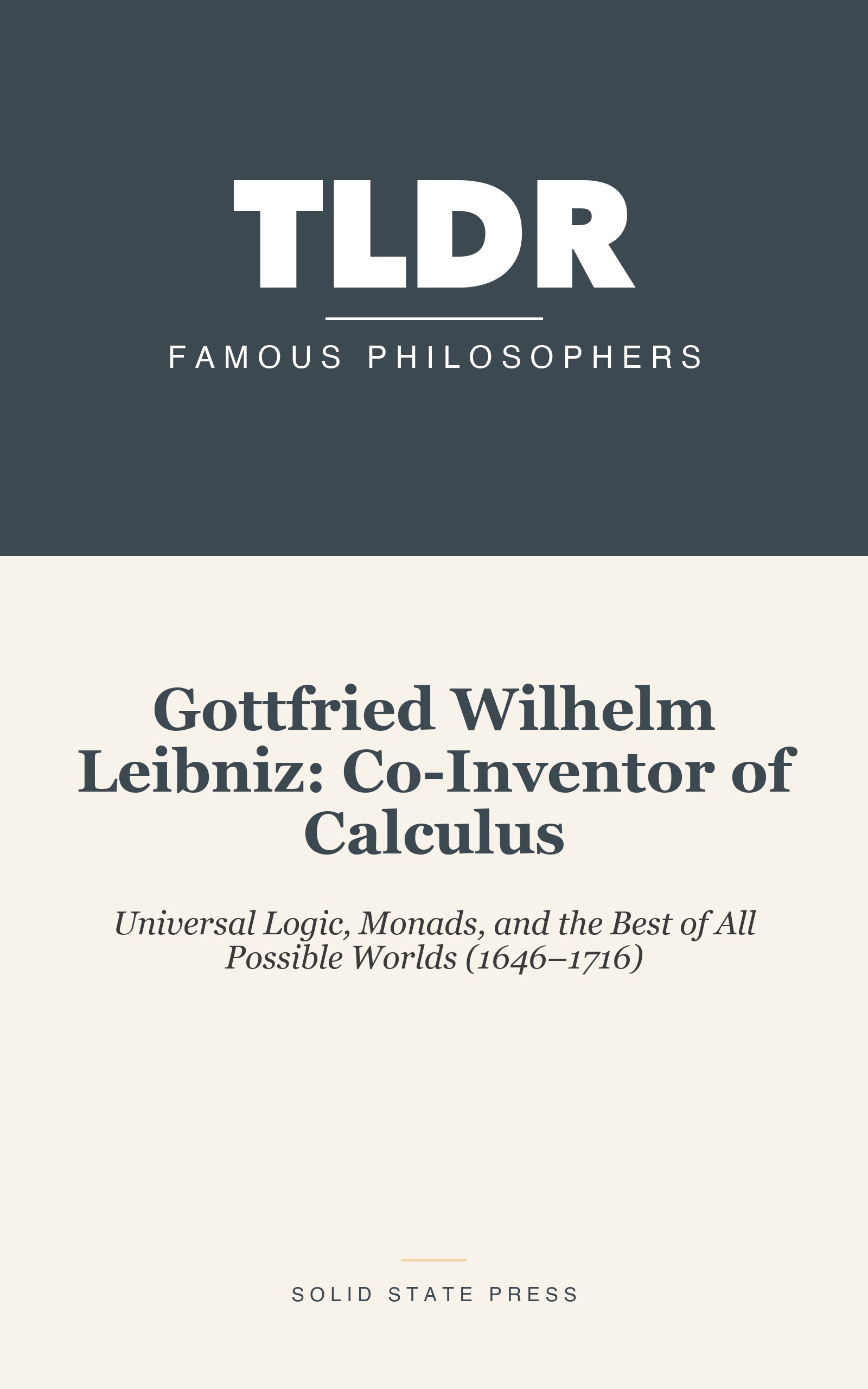 Gottfried Wilhelm Leibniz: Co-Inventor of Calculus cover