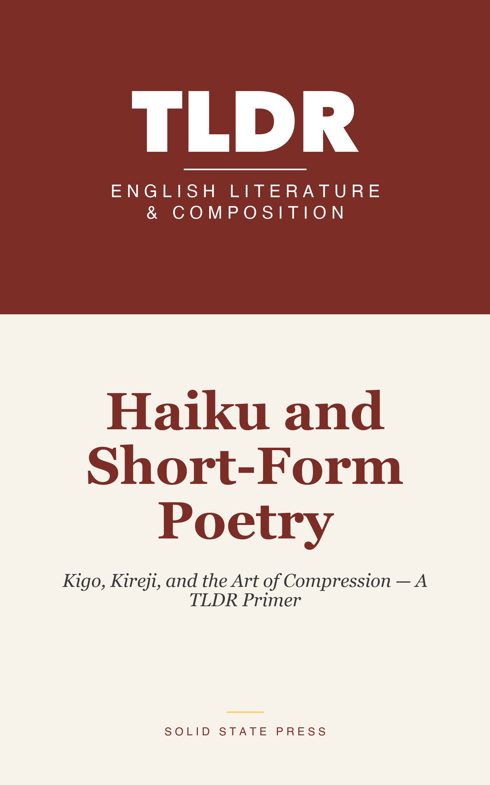 Haiku and Short-Form Poetry cover
