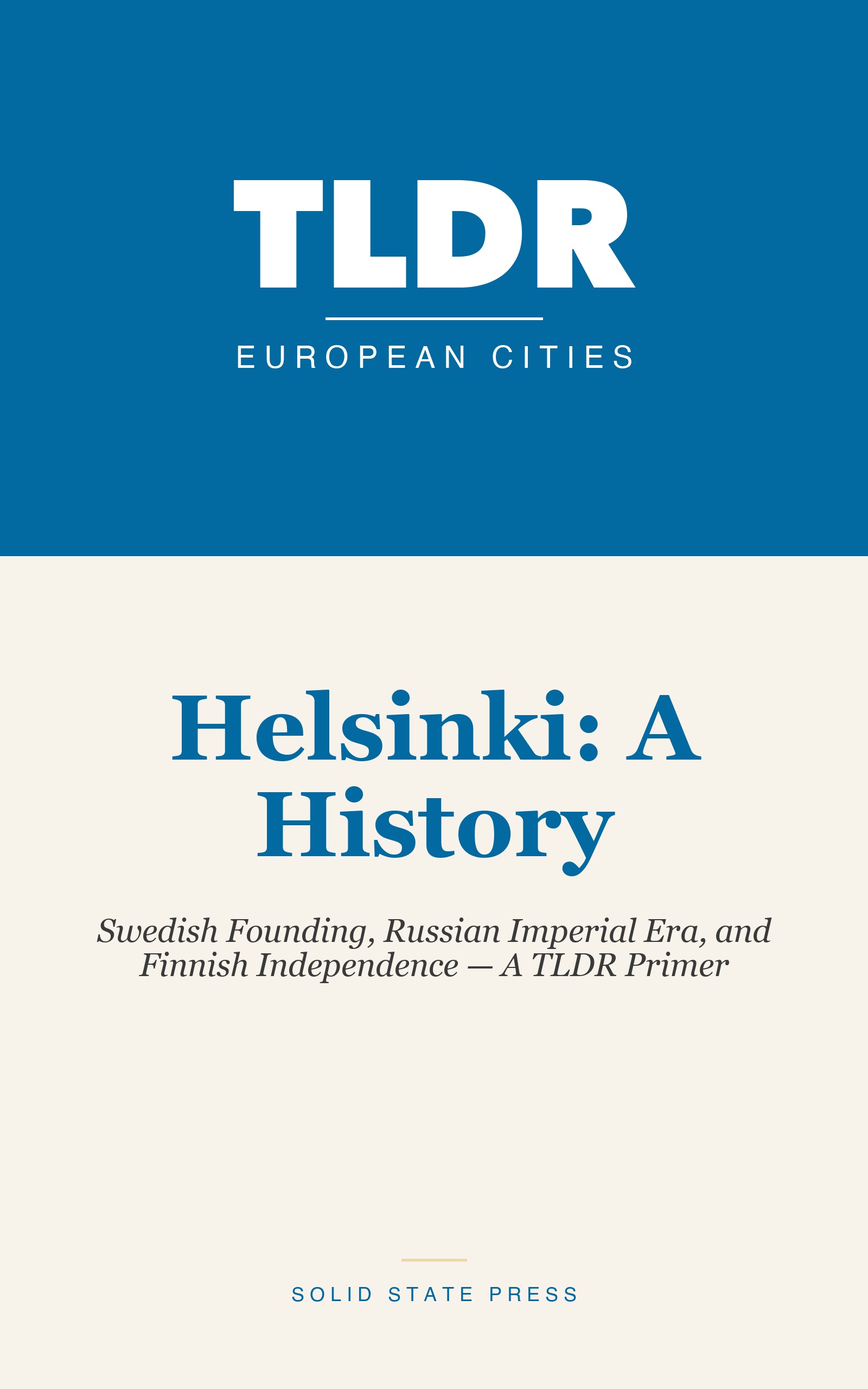 Helsinki: A History cover