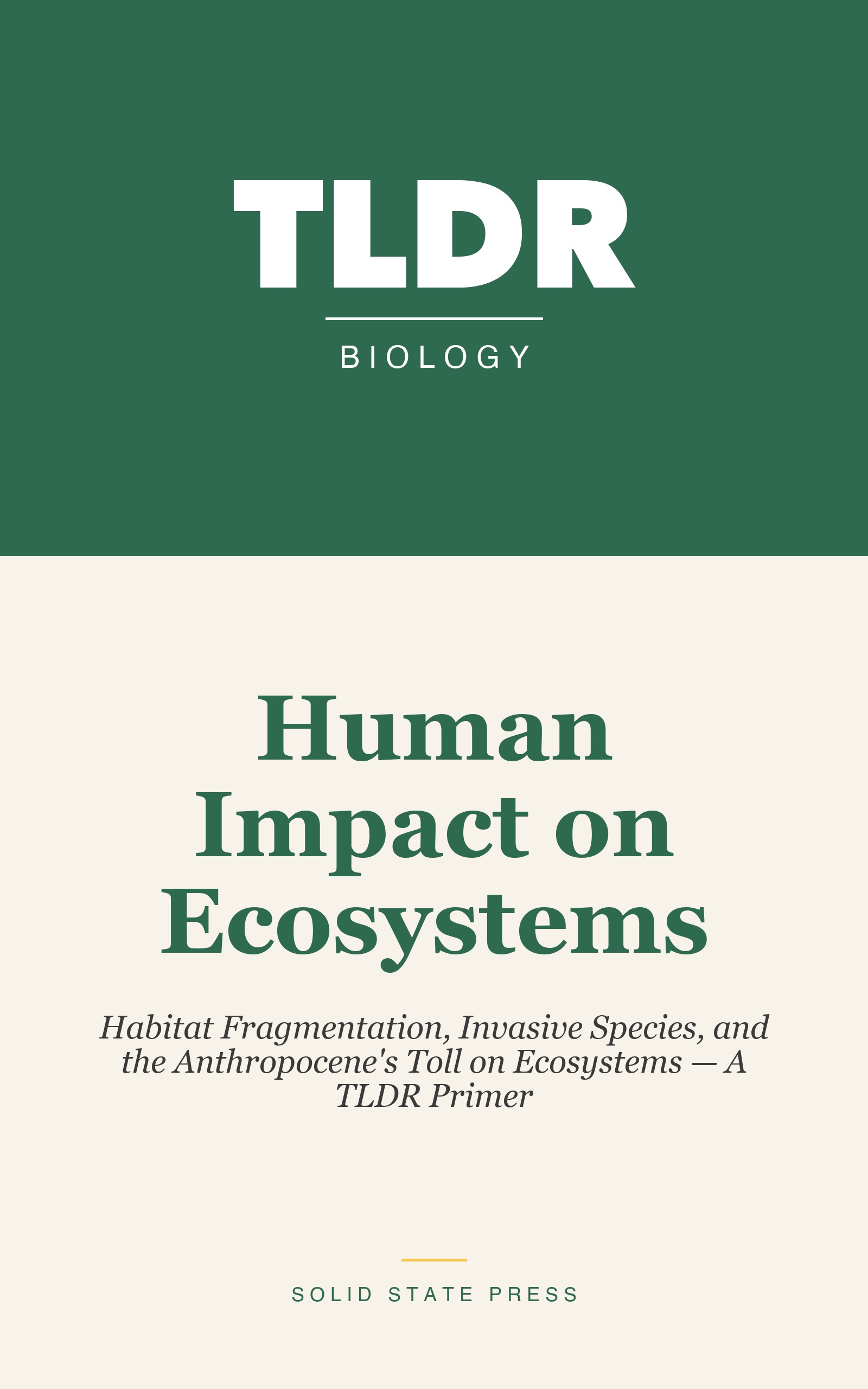 Human Impact on Ecosystems cover