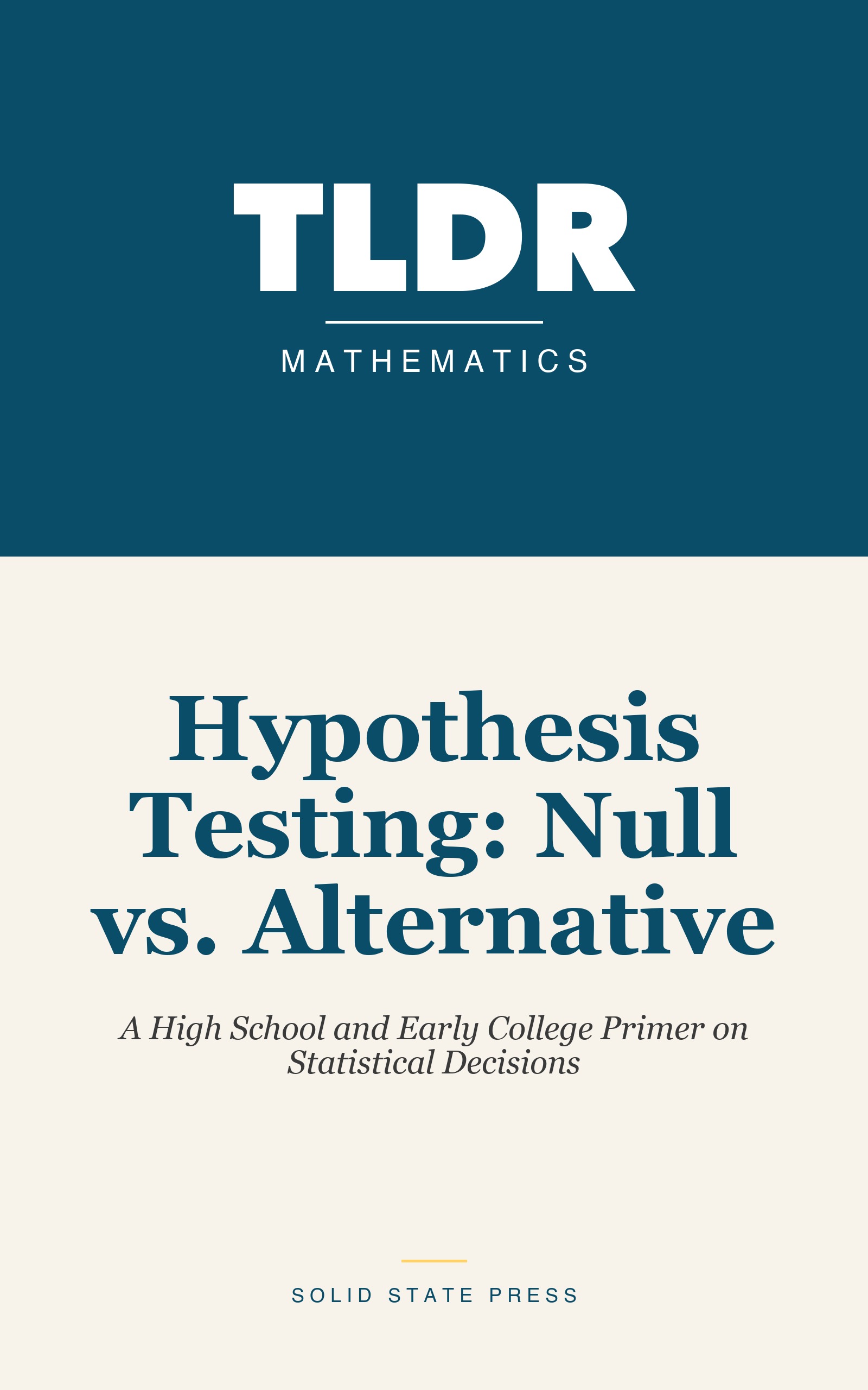 Hypothesis Testing: Null vs. Alternative cover
