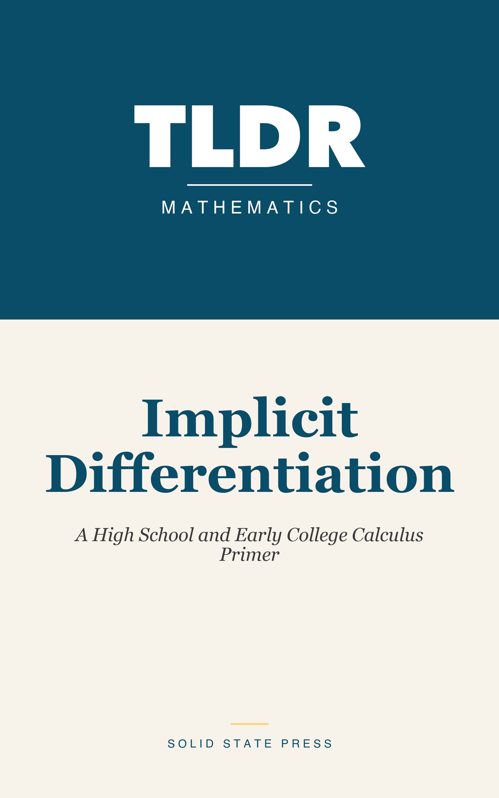 Implicit Differentiation cover