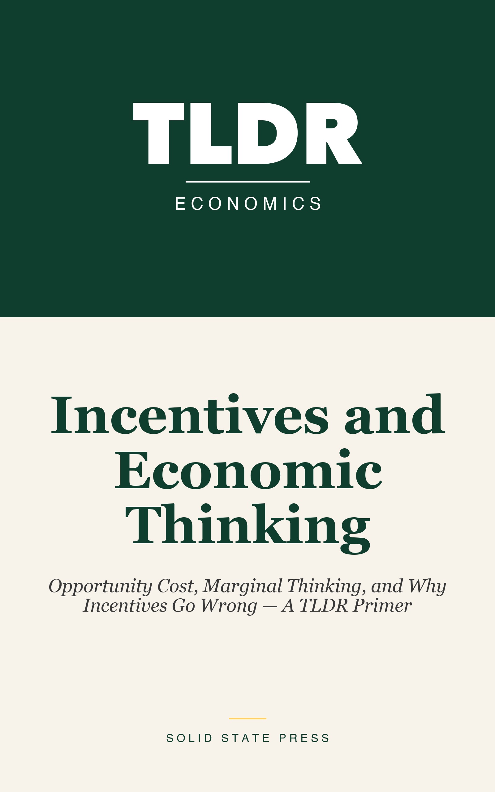 Incentives and Economic Thinking cover