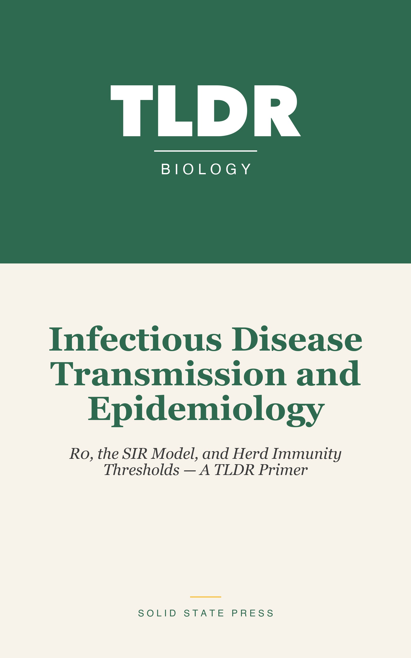 Infectious Disease Transmission and Epidemiology cover