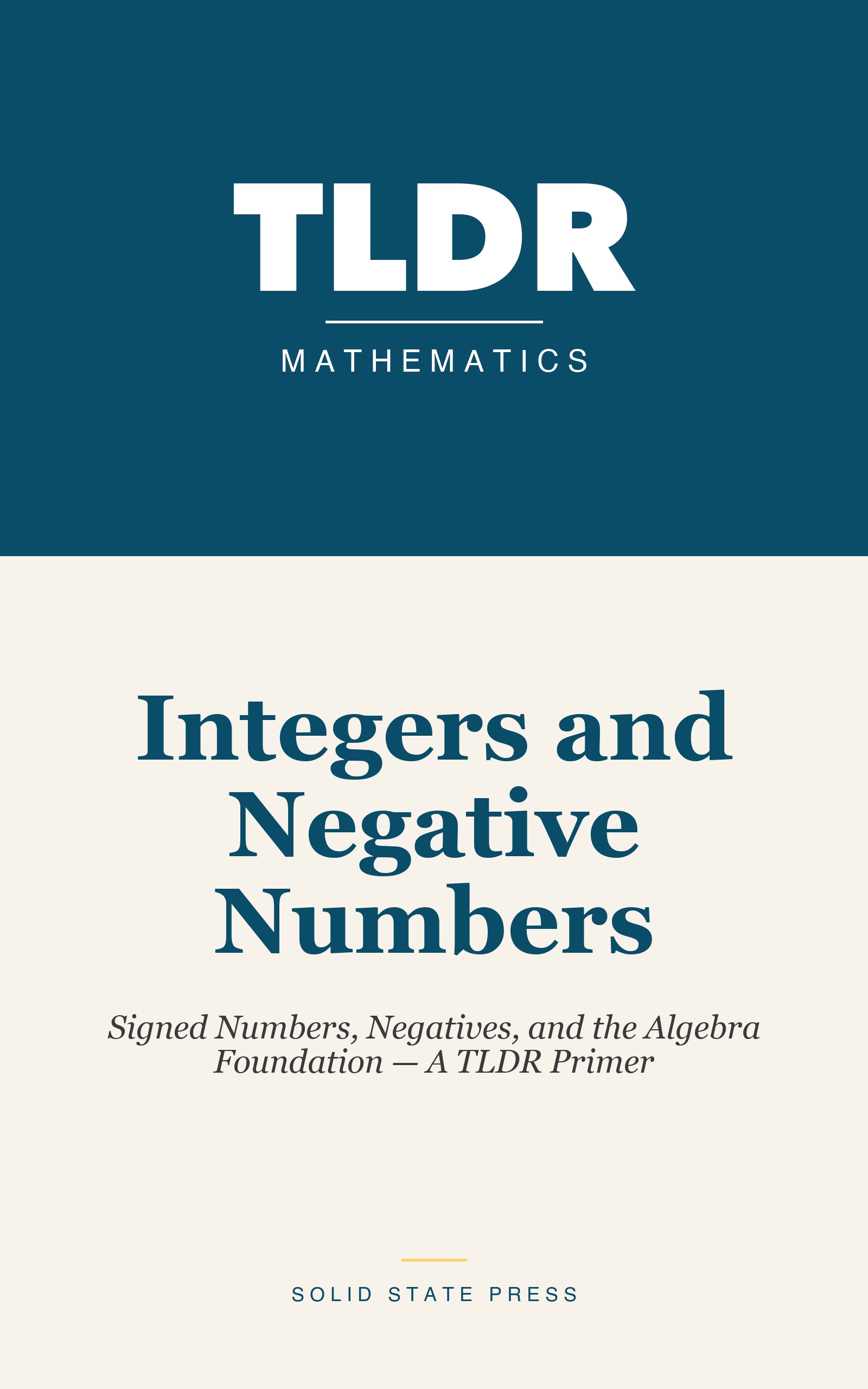 Integers and Negative Numbers cover