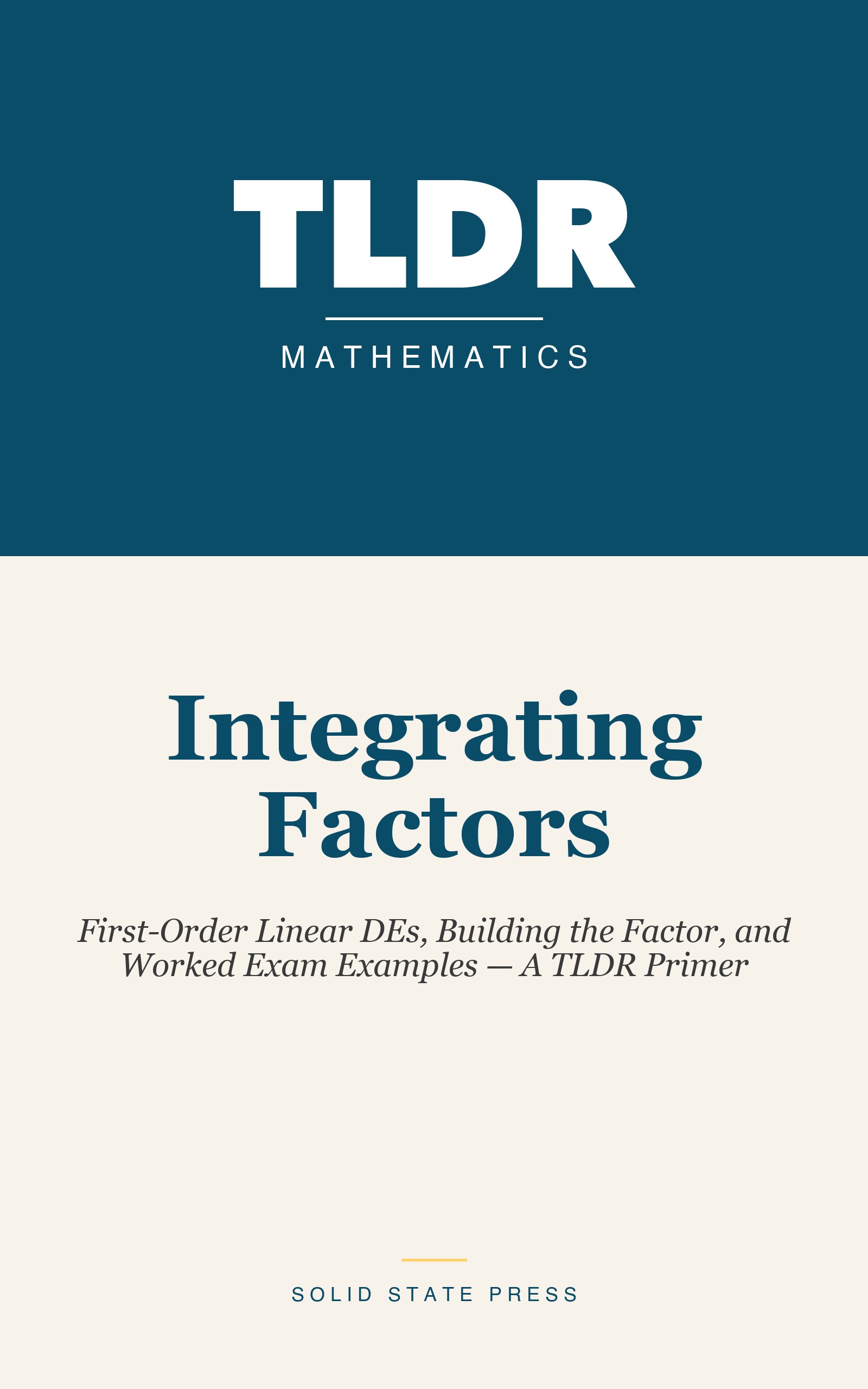 Integrating Factors cover