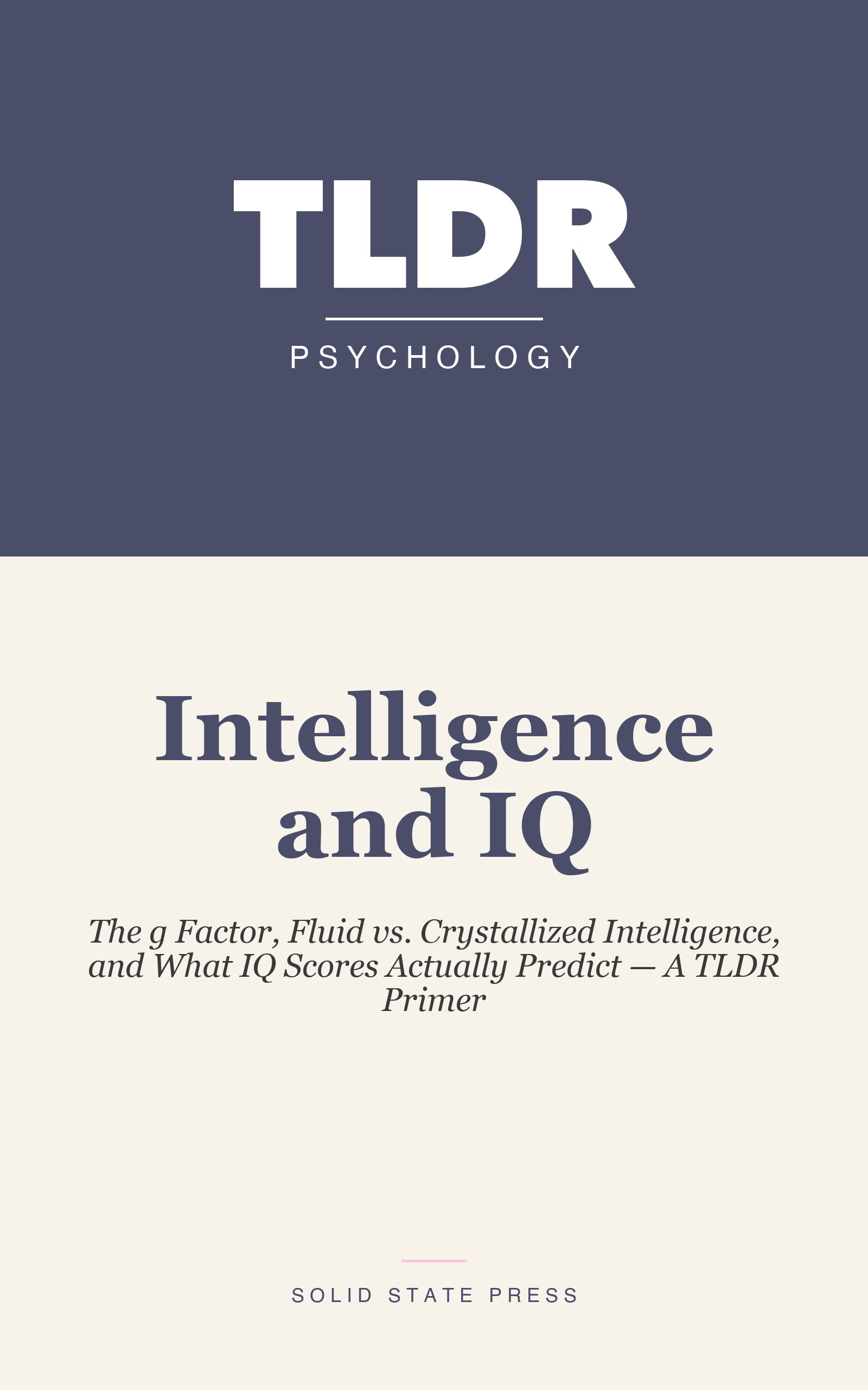 Intelligence and IQ cover