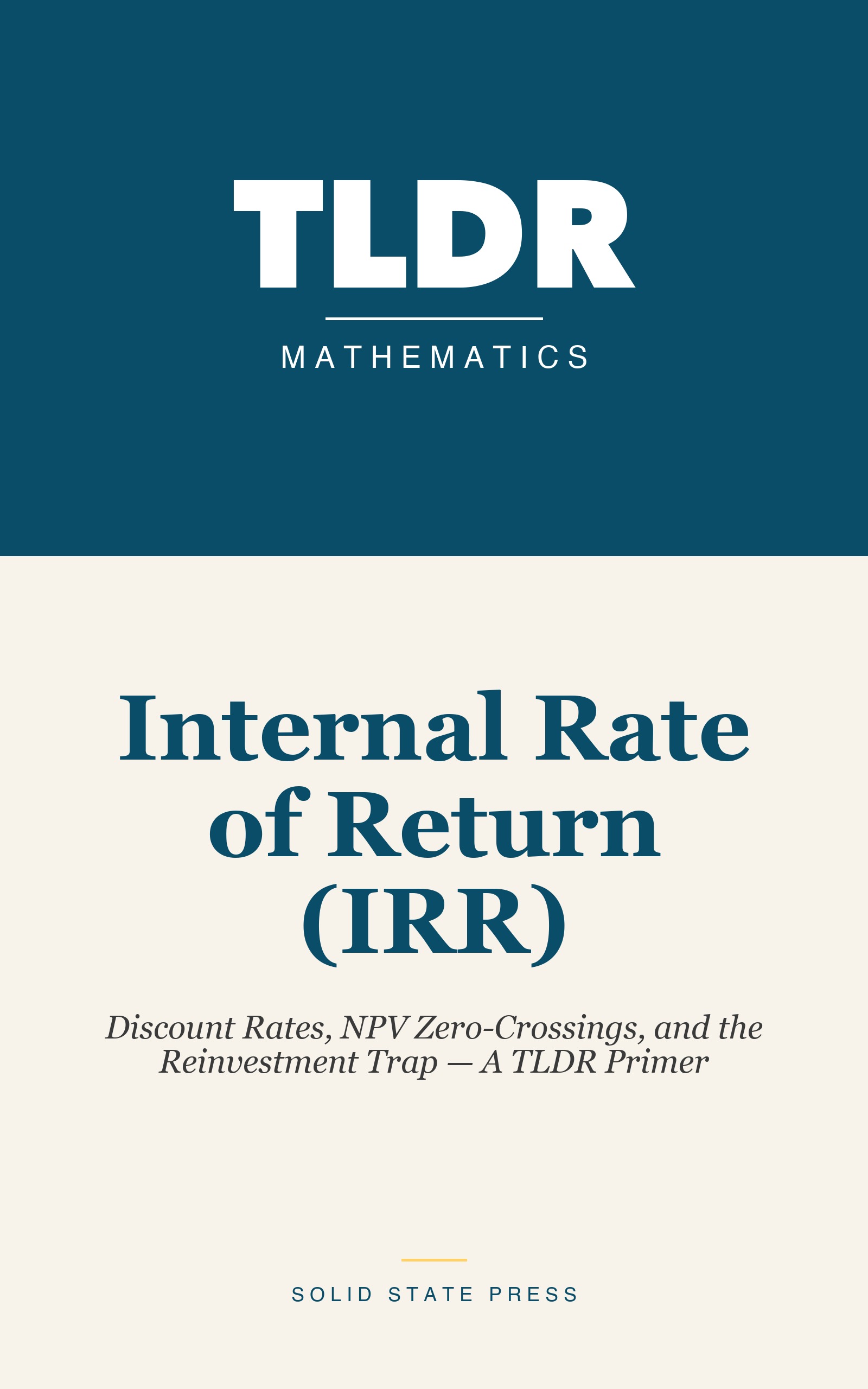 Internal Rate of Return (IRR) cover
