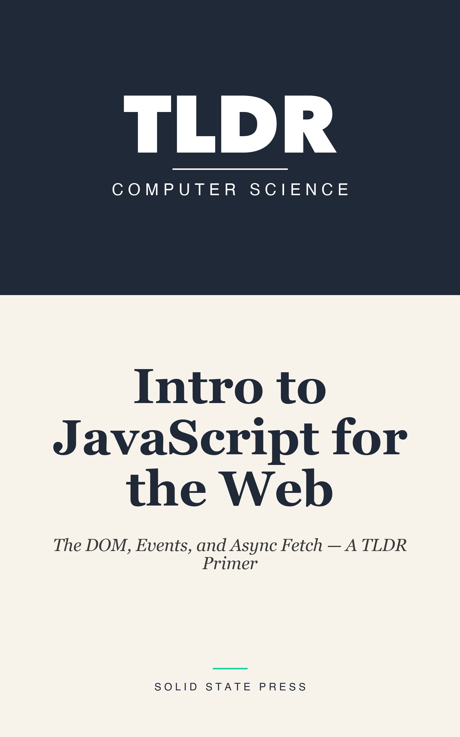 Intro to JavaScript for the Web cover