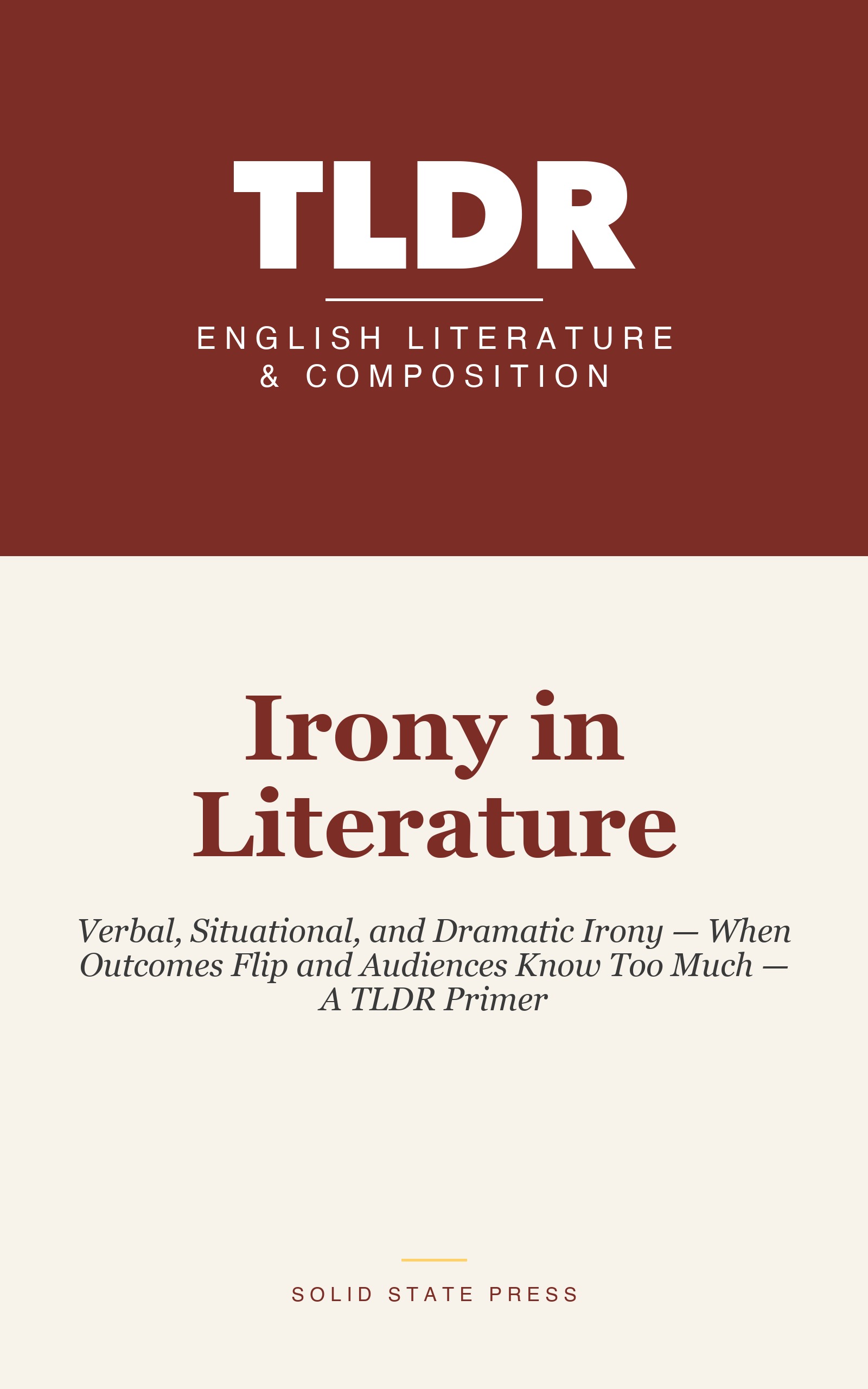 Irony in Literature cover