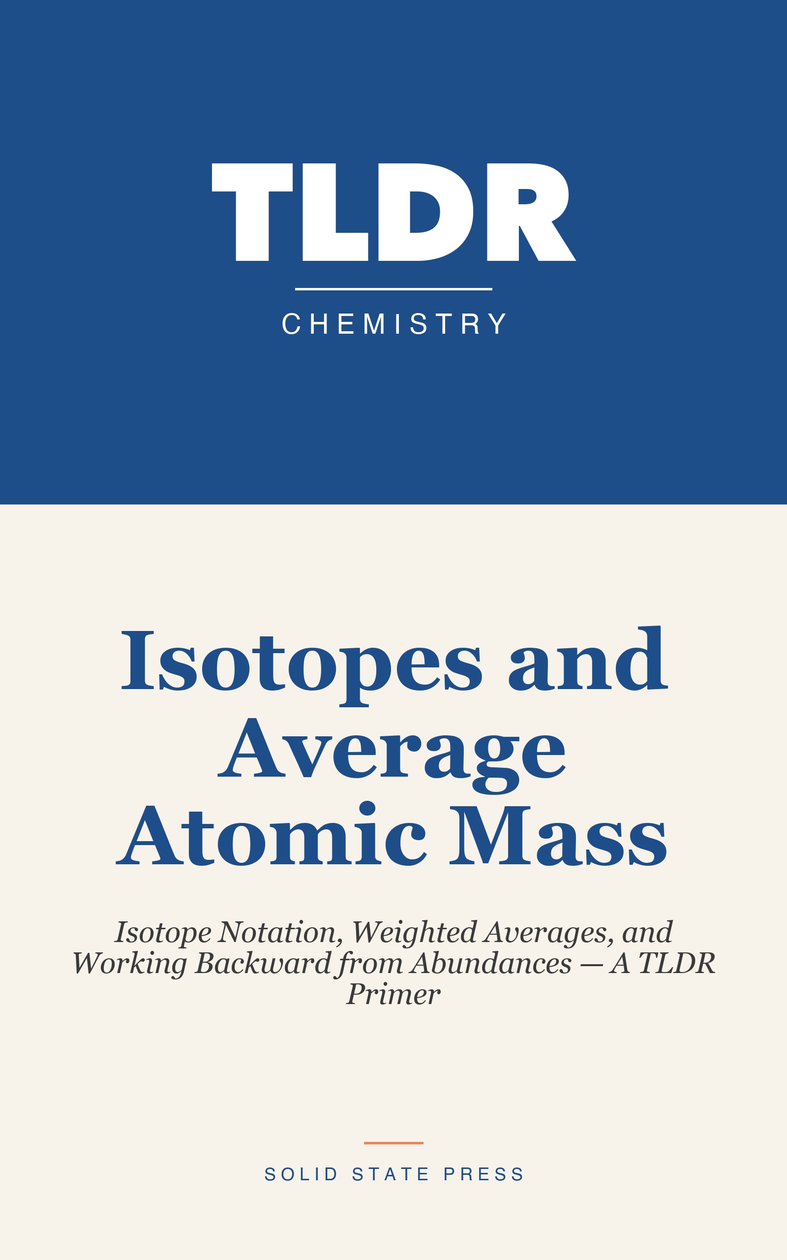 Isotopes and Average Atomic Mass cover