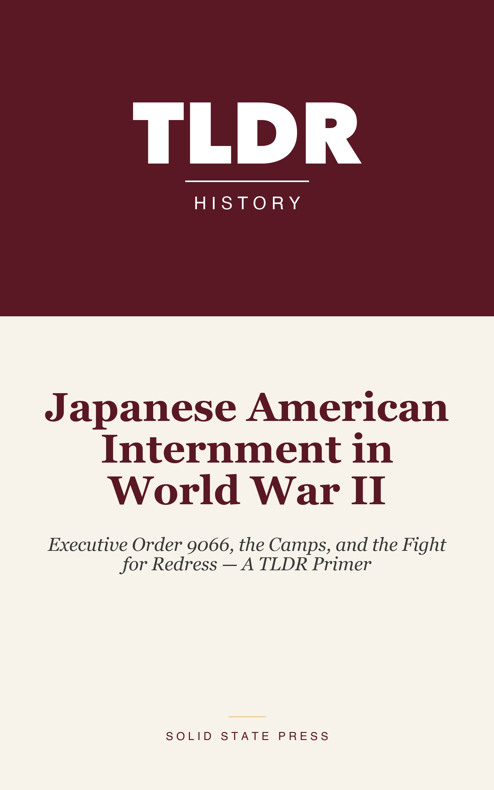 Japanese American Internment in World War II cover