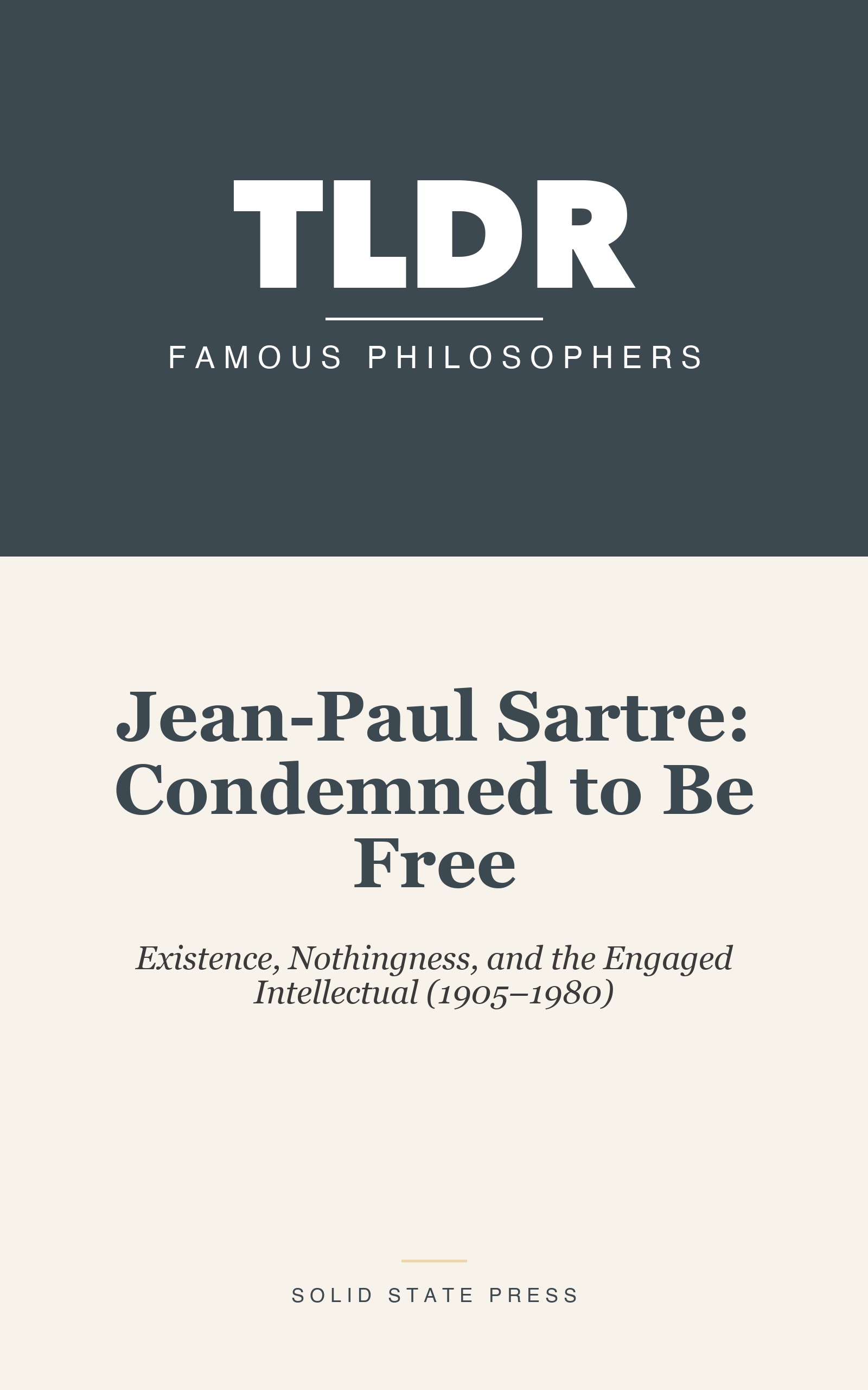 Jean-Paul Sartre: Condemned to Be Free cover