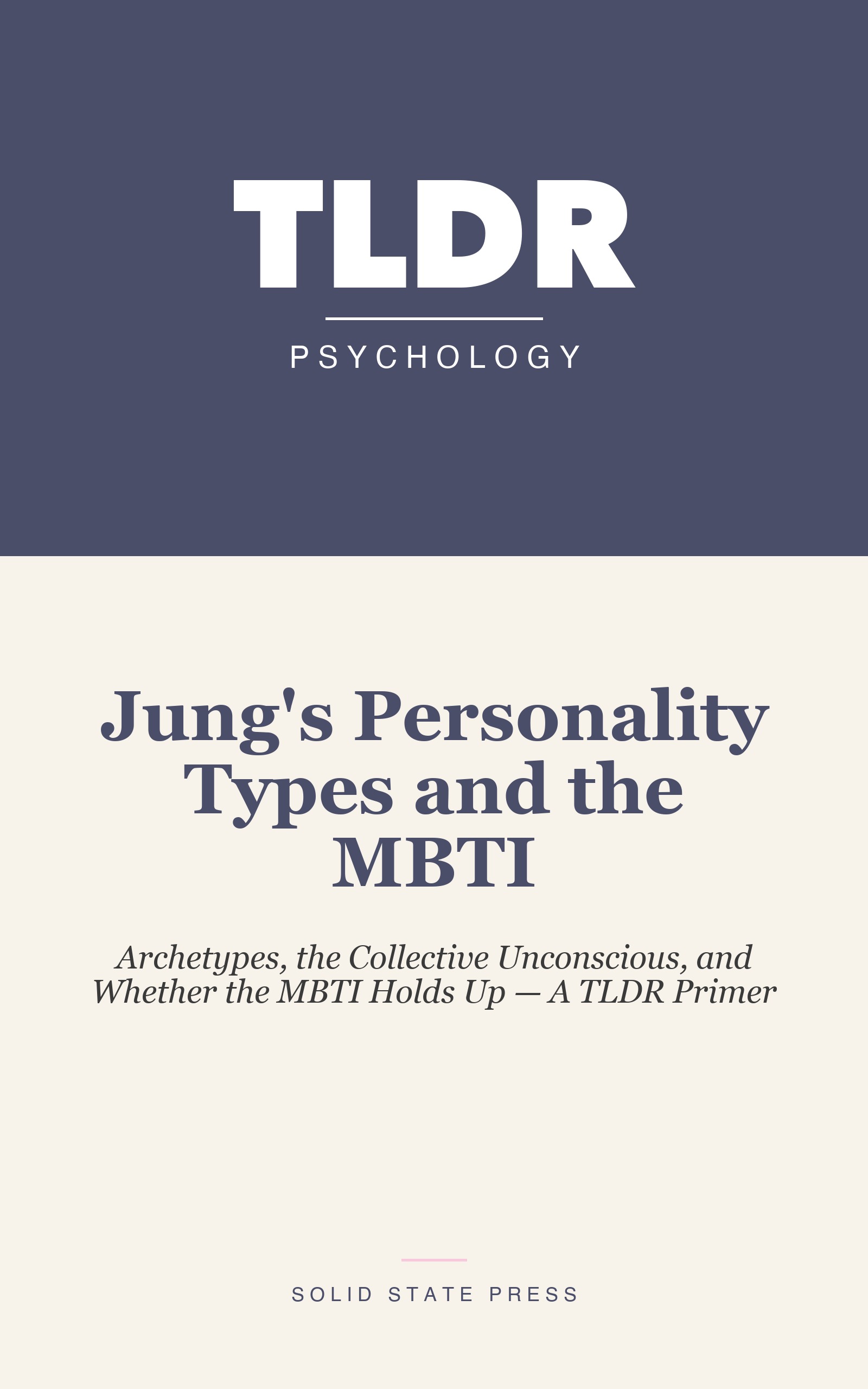 Jung's Personality Types and the MBTI cover