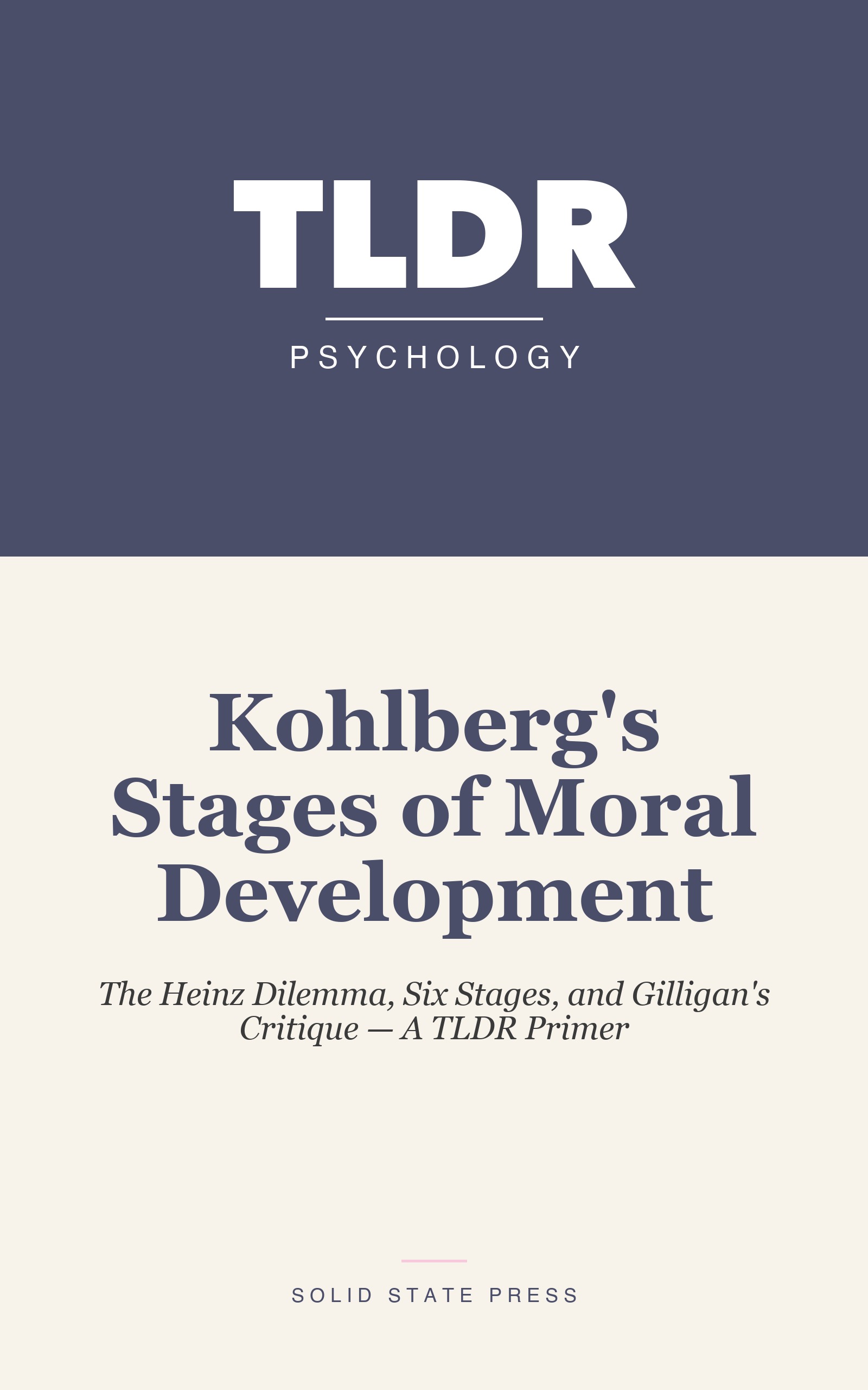 Kohlberg's Stages of Moral Development cover