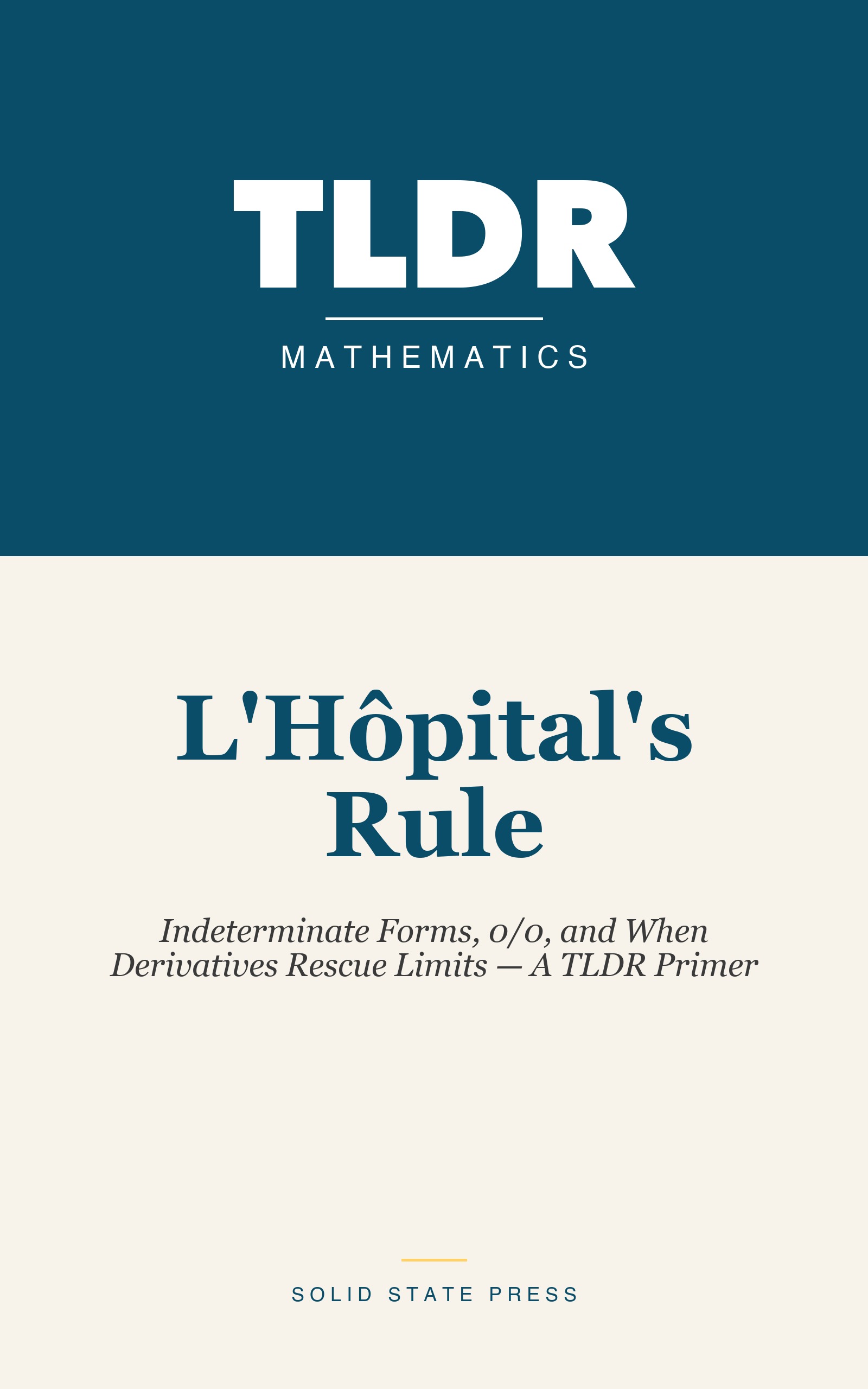 L'Hôpital's Rule cover