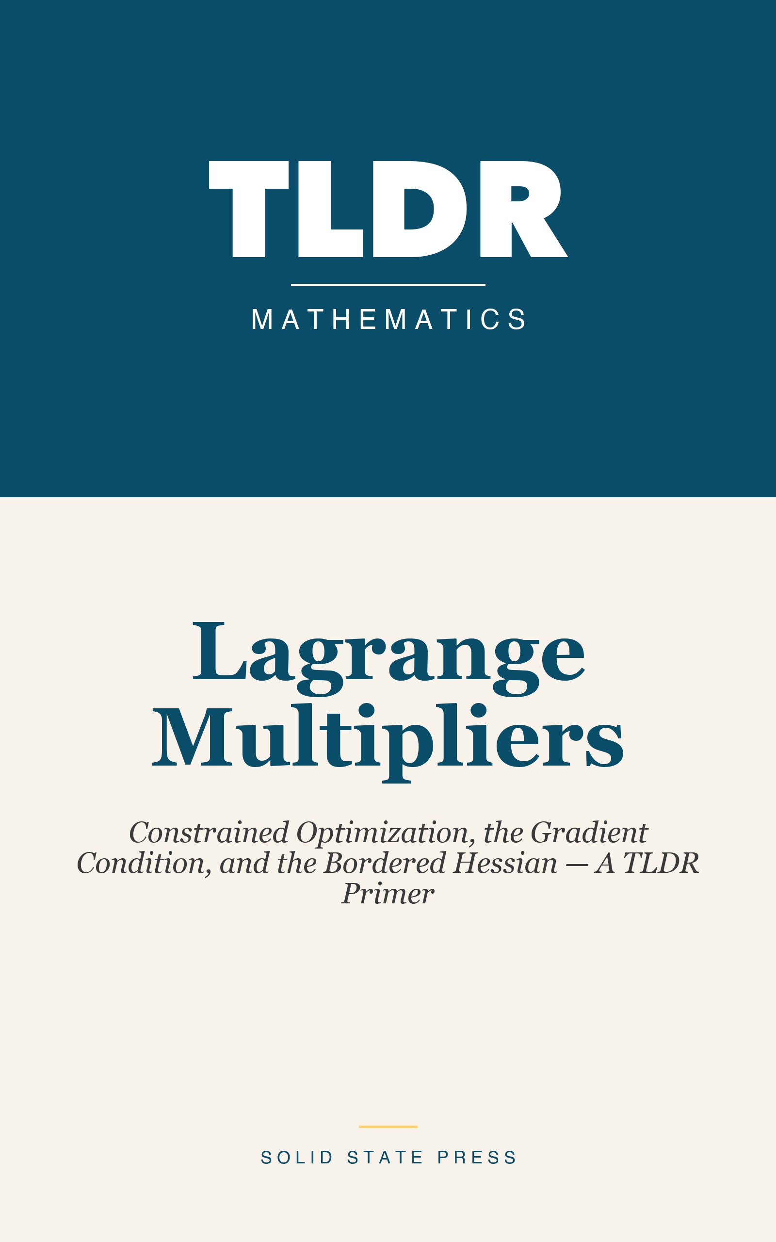 Lagrange Multipliers cover