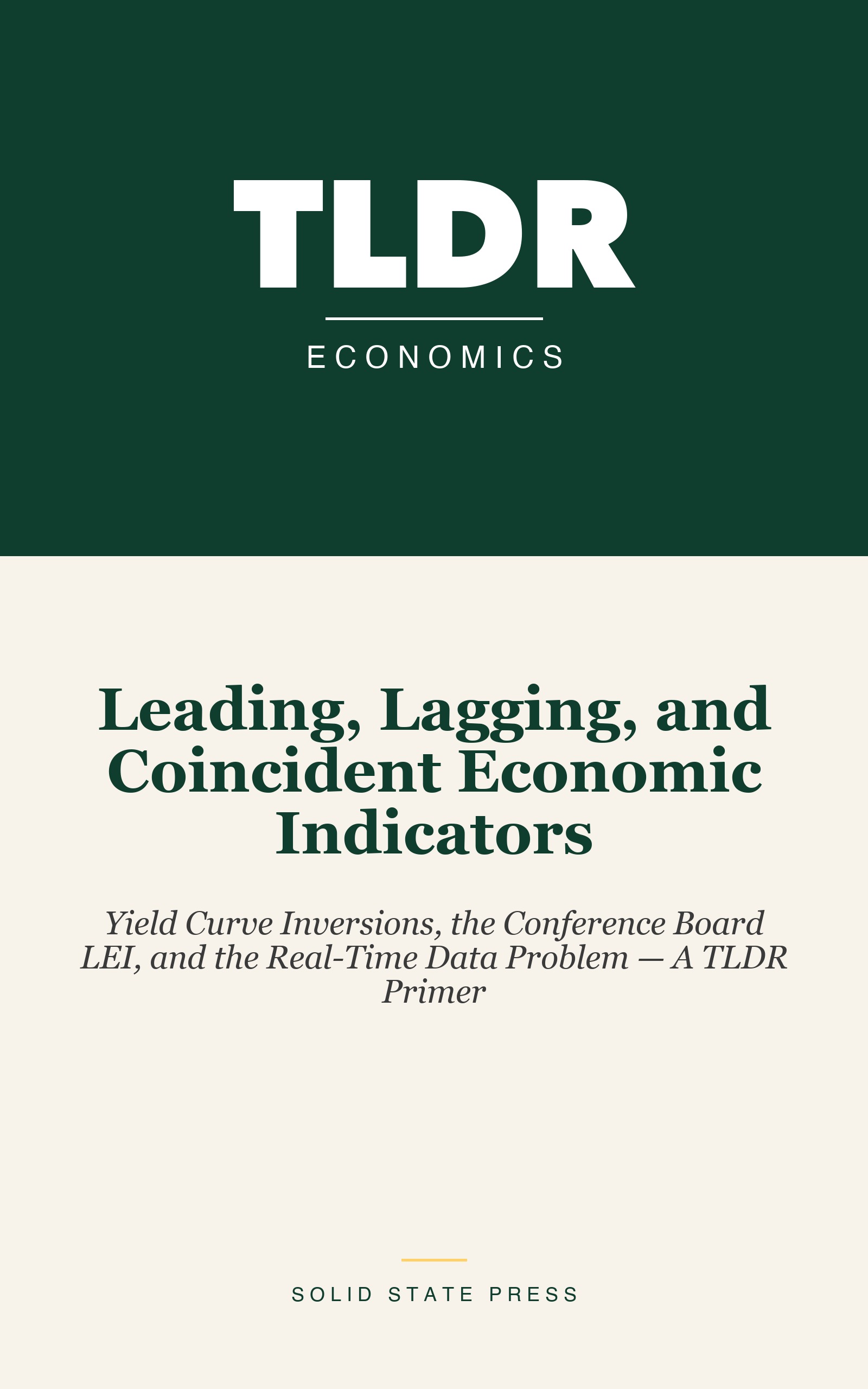 Leading, Lagging, and Coincident Economic Indicators cover