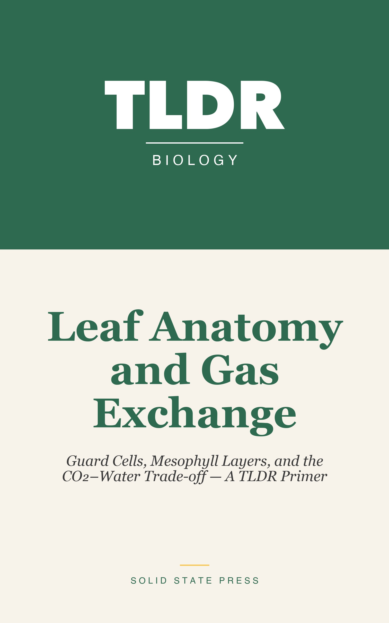 Leaf Anatomy and Gas Exchange cover