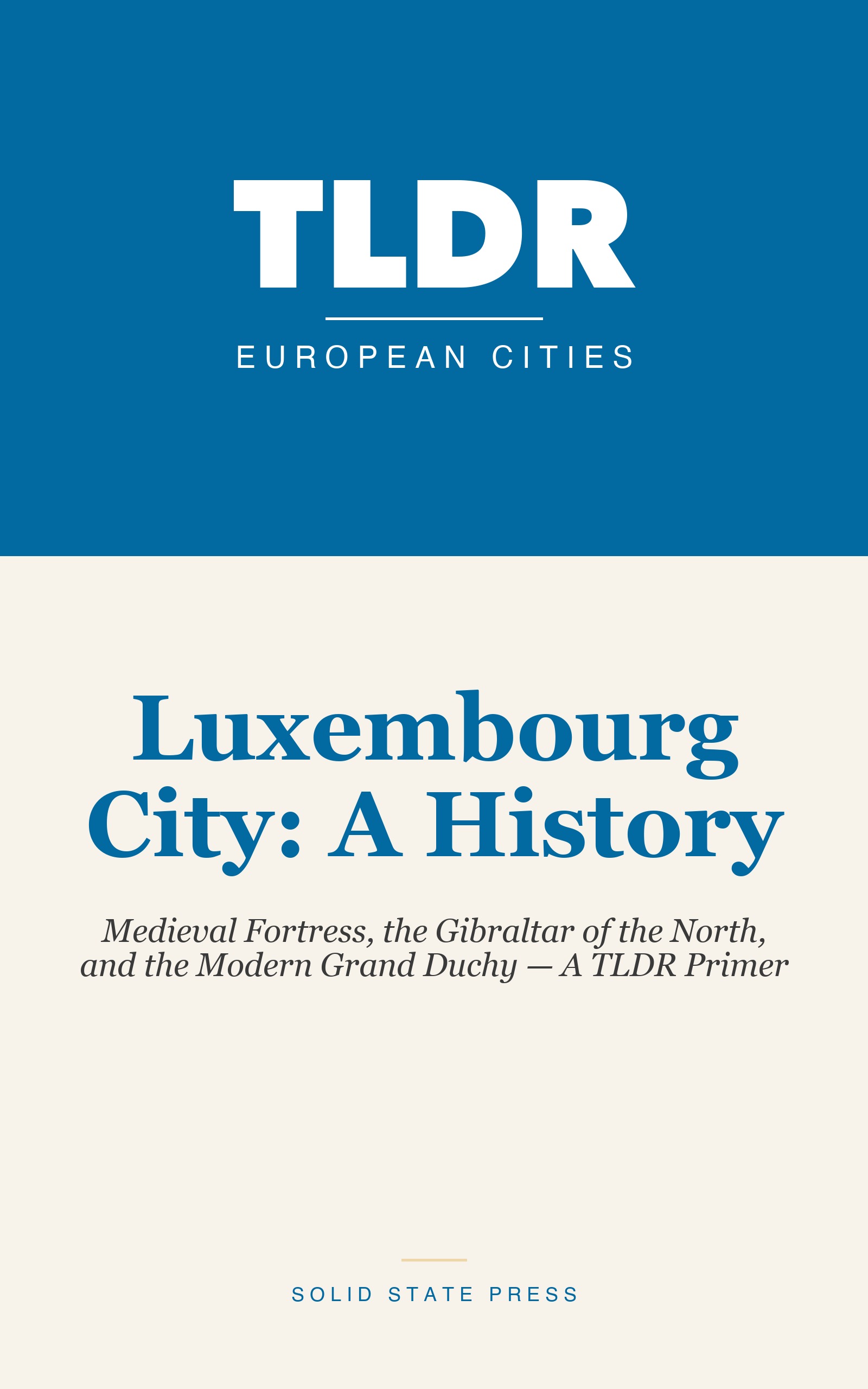 Luxembourg City: A History cover